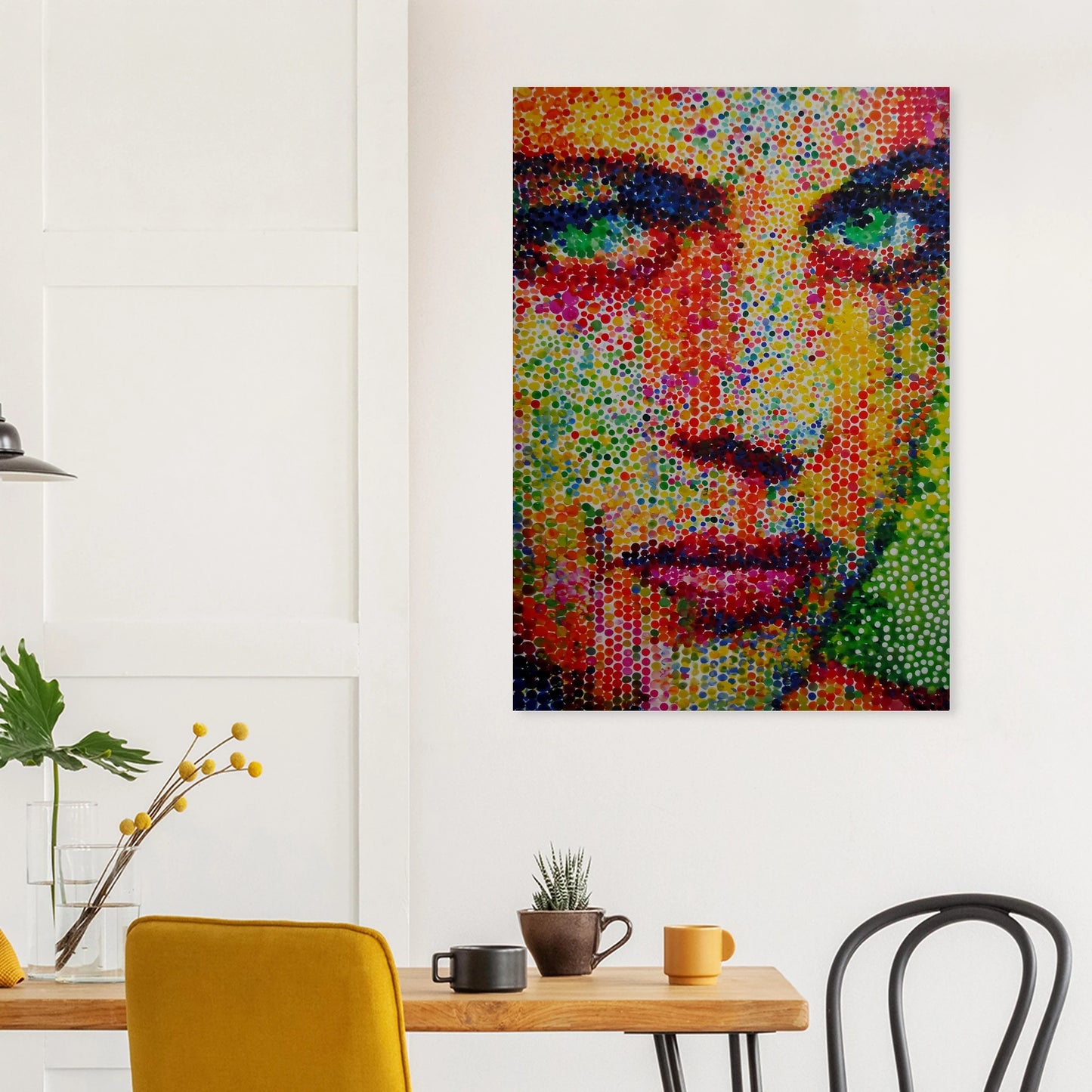 Le Visage en Points — affiche d'art — vue 8 — art mural STNCL