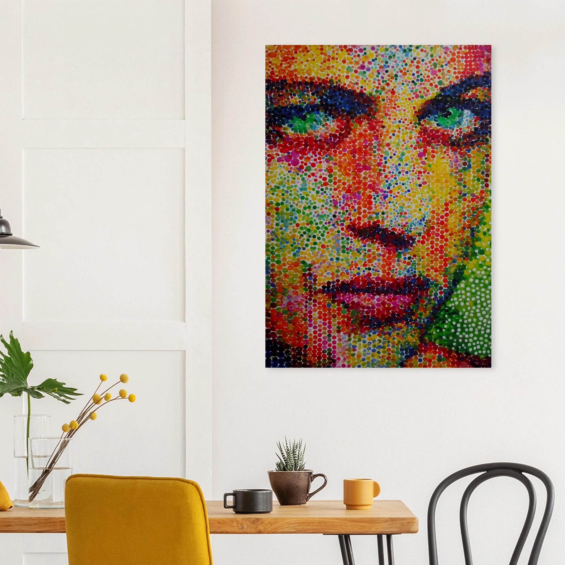 Le Visage en Points — affiche d'art — vue 8 — art mural STNCL