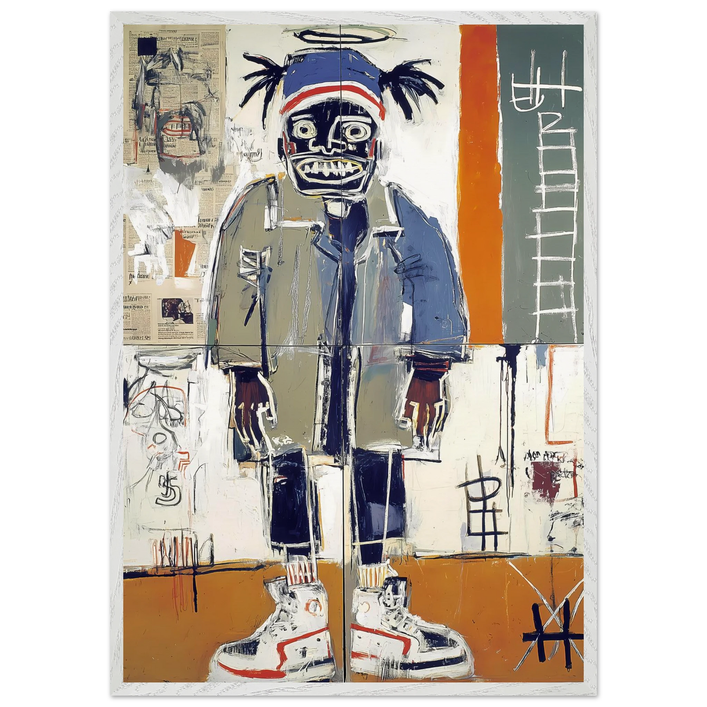 Debout sous le Halo — tableau encadré bois — vue 5 — art mural STNCL