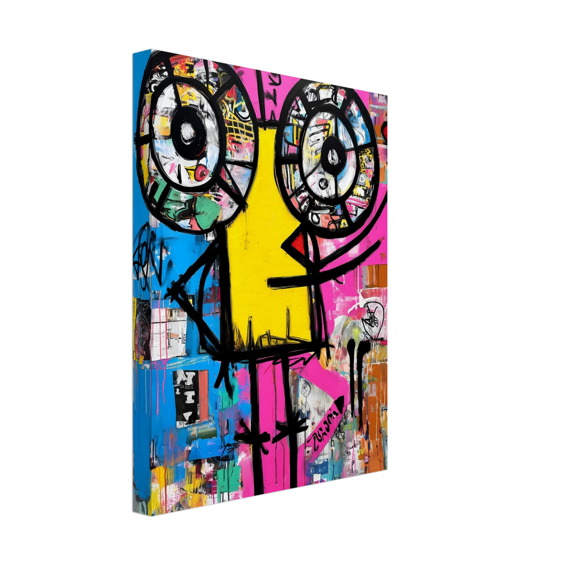 Petit Monstre au Cœur — tableau sur toile — vue 4 — art mural STNCL