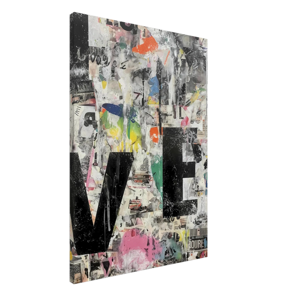 Toile - STNCL u6824533138_abstract_mixed_media_collage