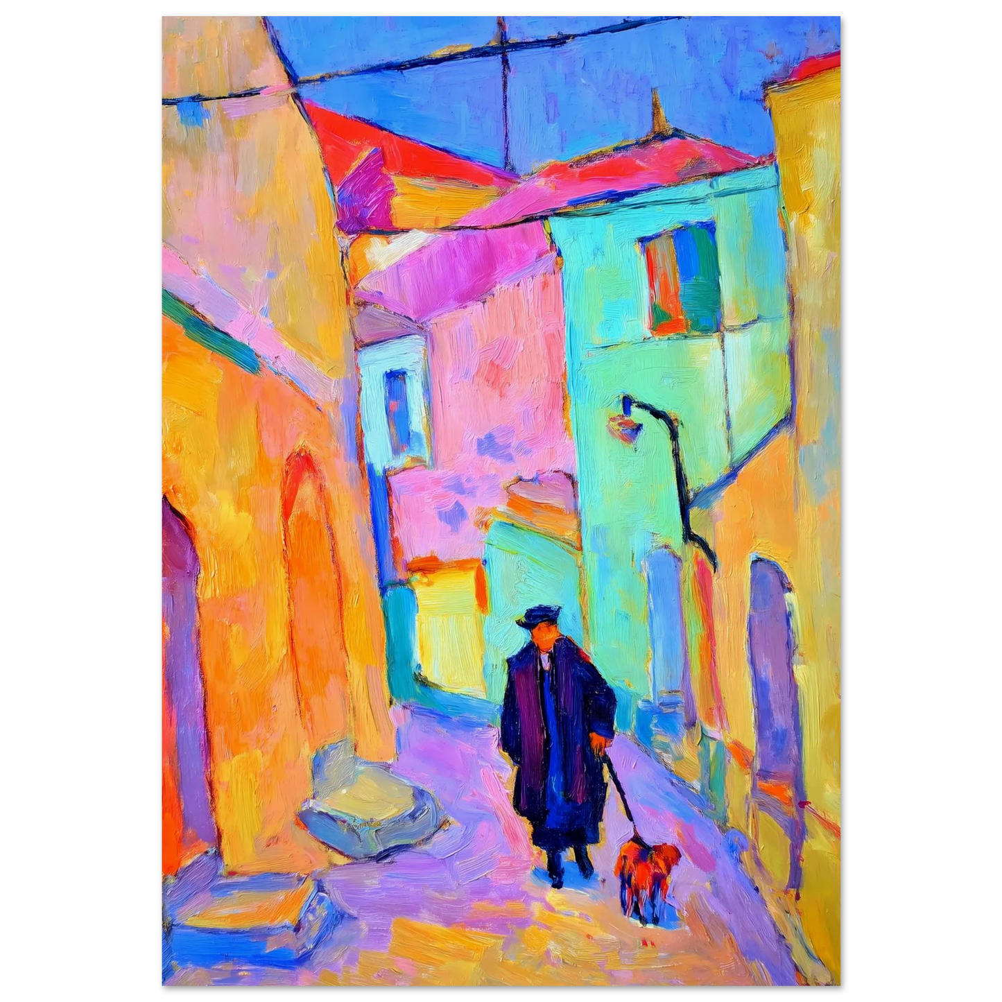 Le Promeneur en Bleu — affiche d'art — art mural STNCL