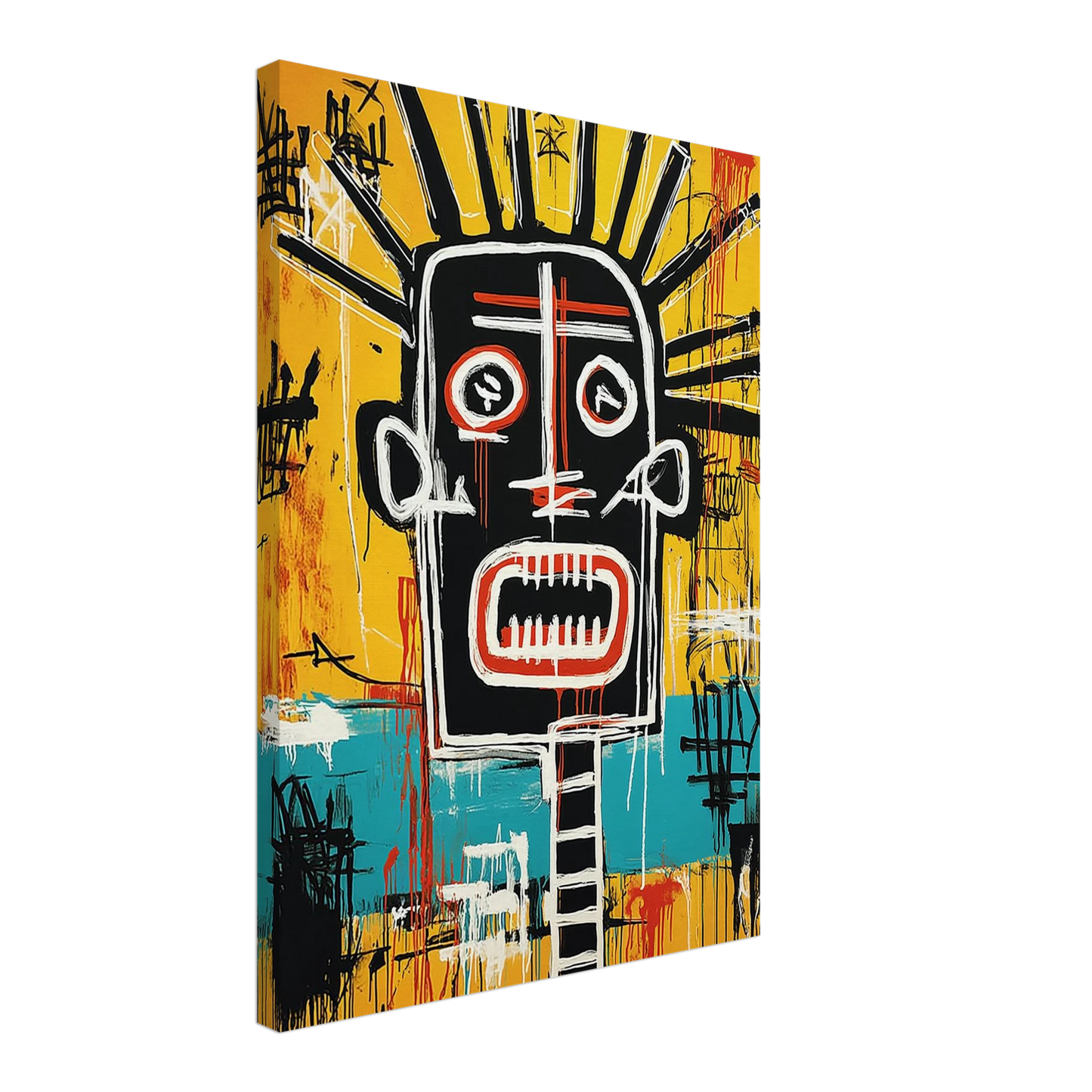 Tête Solaire — tableau sur toile — vue 3 — art mural STNCL