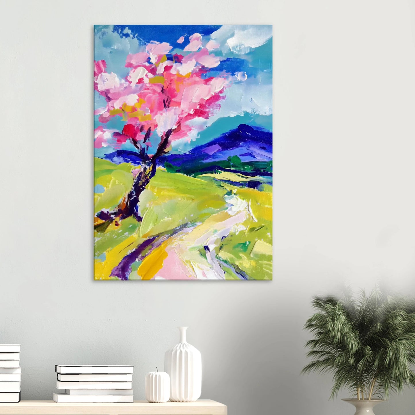 L'Arbre en Fleurs — tableau sur toile — vue 6 — art mural STNCL