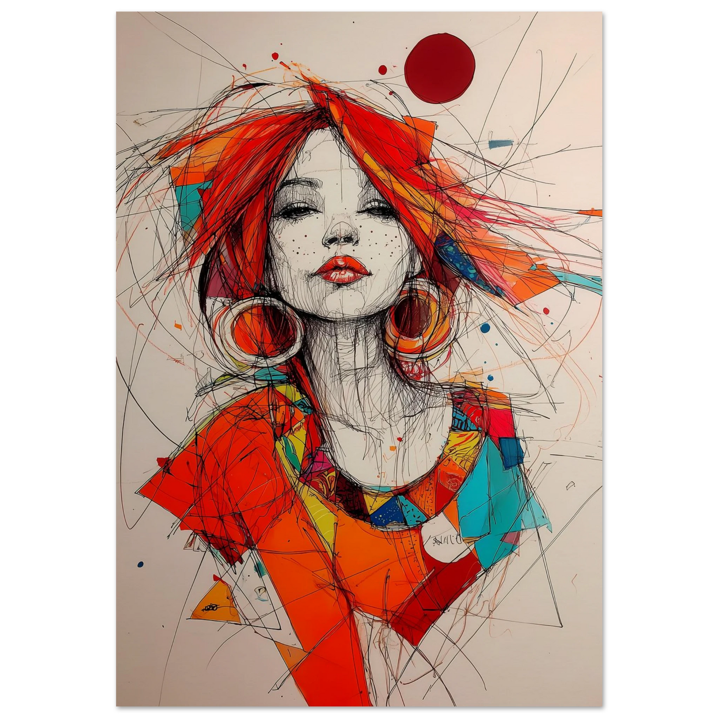 Créoles et Crayon — affiche d'art — art mural STNCL