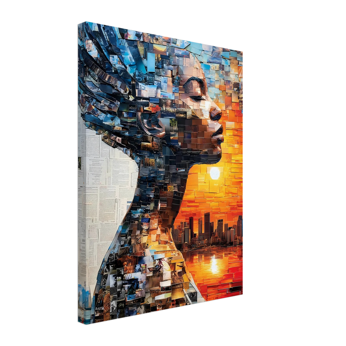 Horizon de Papier — tableau sur toile — vue 5 — art mural STNCL