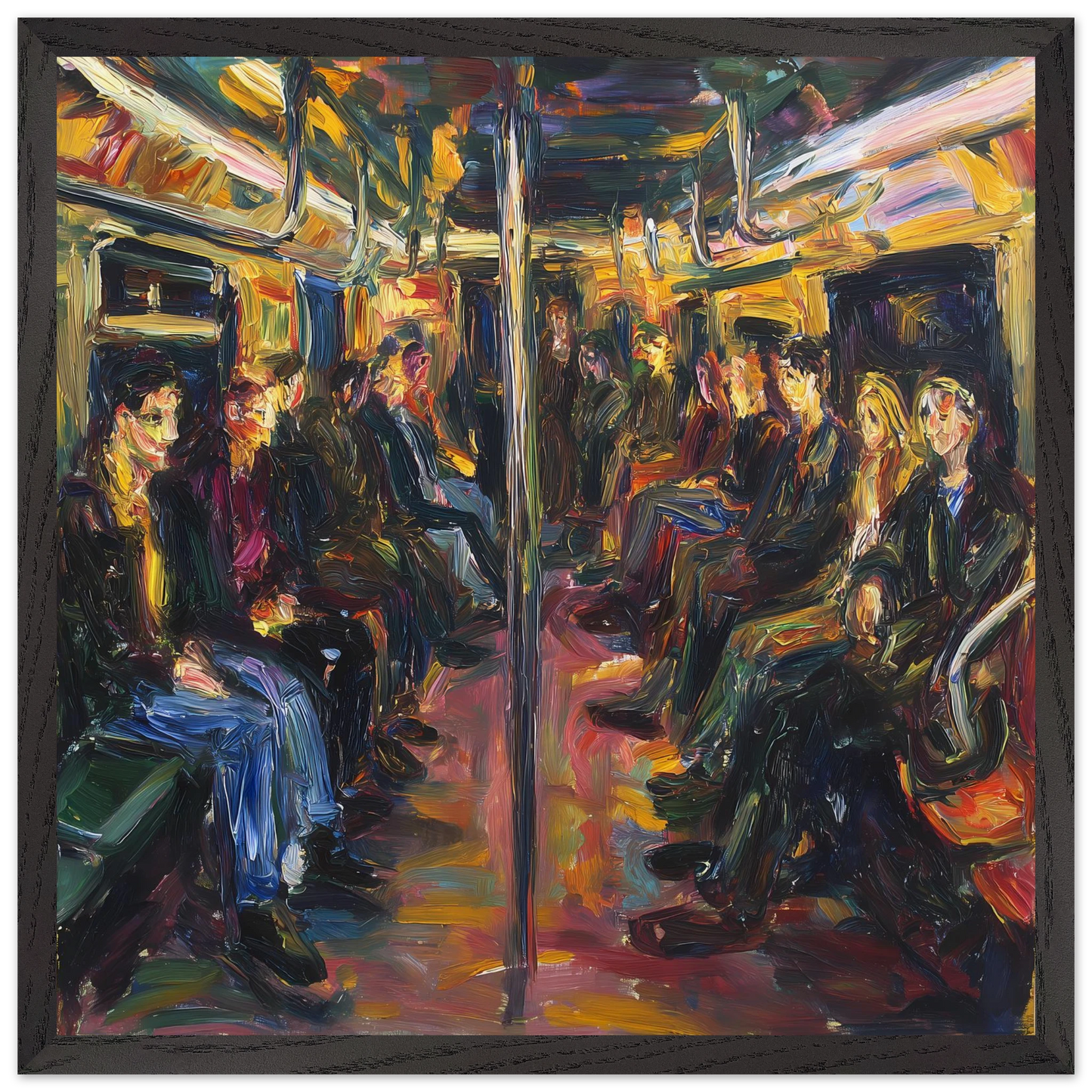 Rame du Soir — tableau encadré bois — vue 8 — art mural STNCL