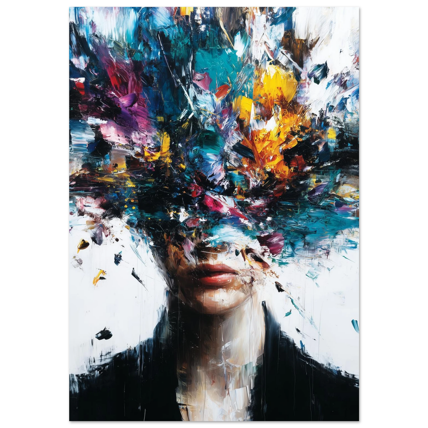 Pensées en Tempête — tableau aluminium — art mural STNCL
