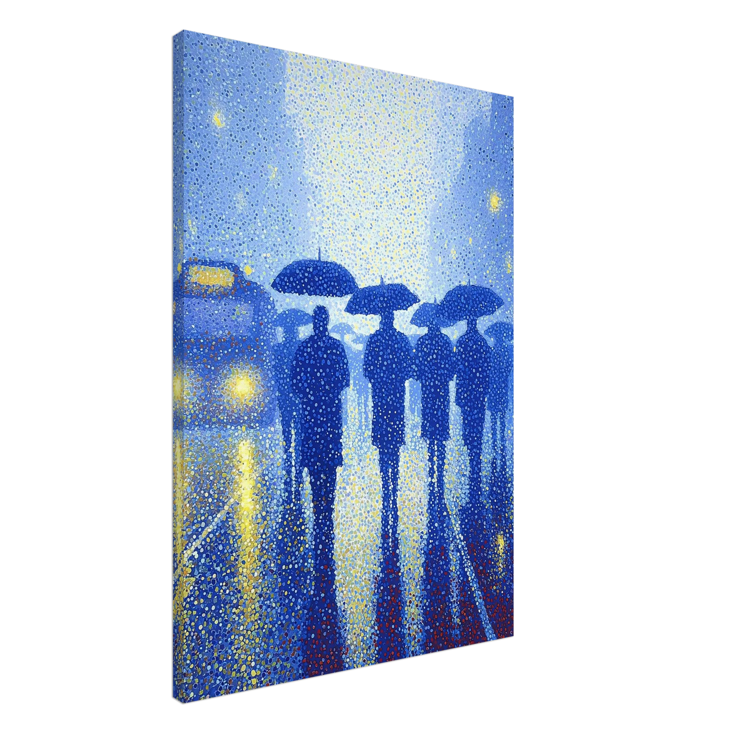 Pluie en Pointillés — tableau sur toile — art mural STNCL