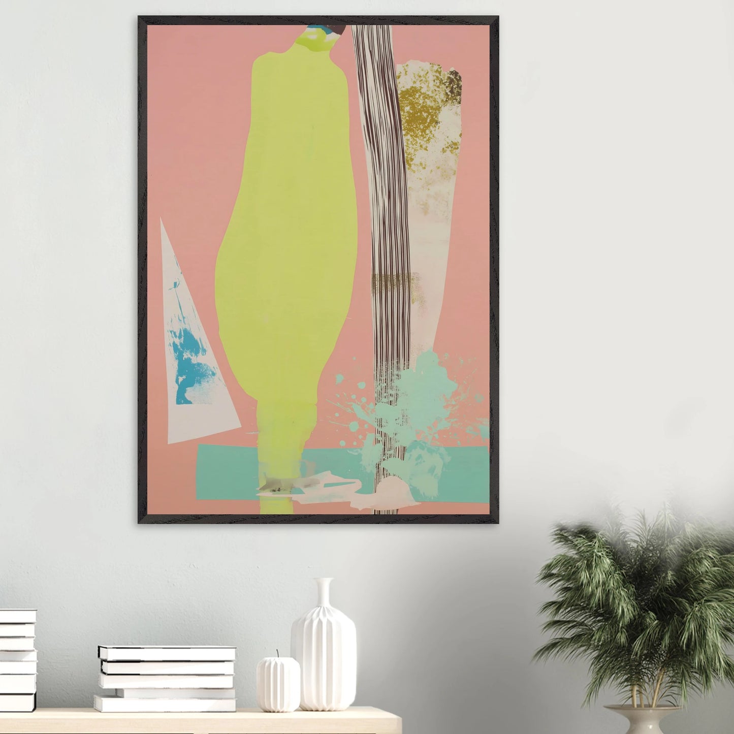 Silhouette Anis — tableau encadré bois — vue 16 — art mural STNCL