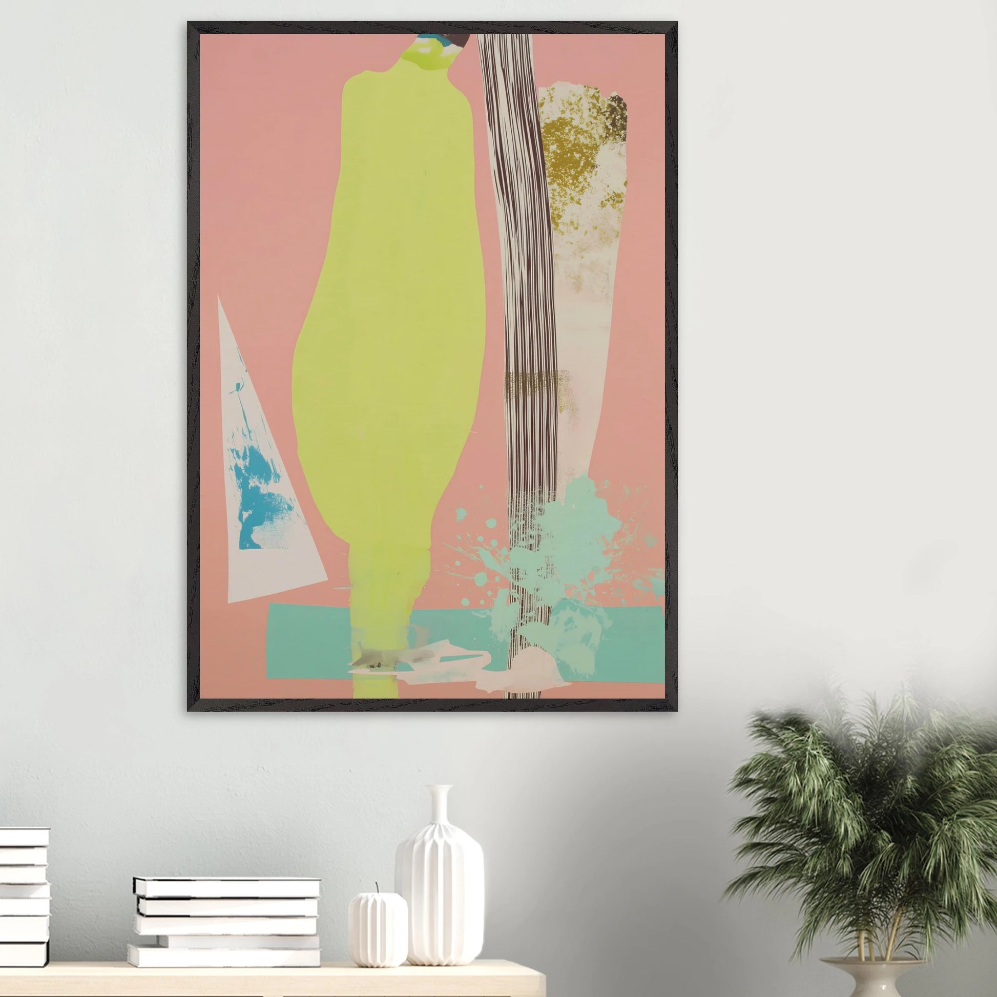 Silhouette Anis — tableau encadré bois — vue 16 — art mural STNCL