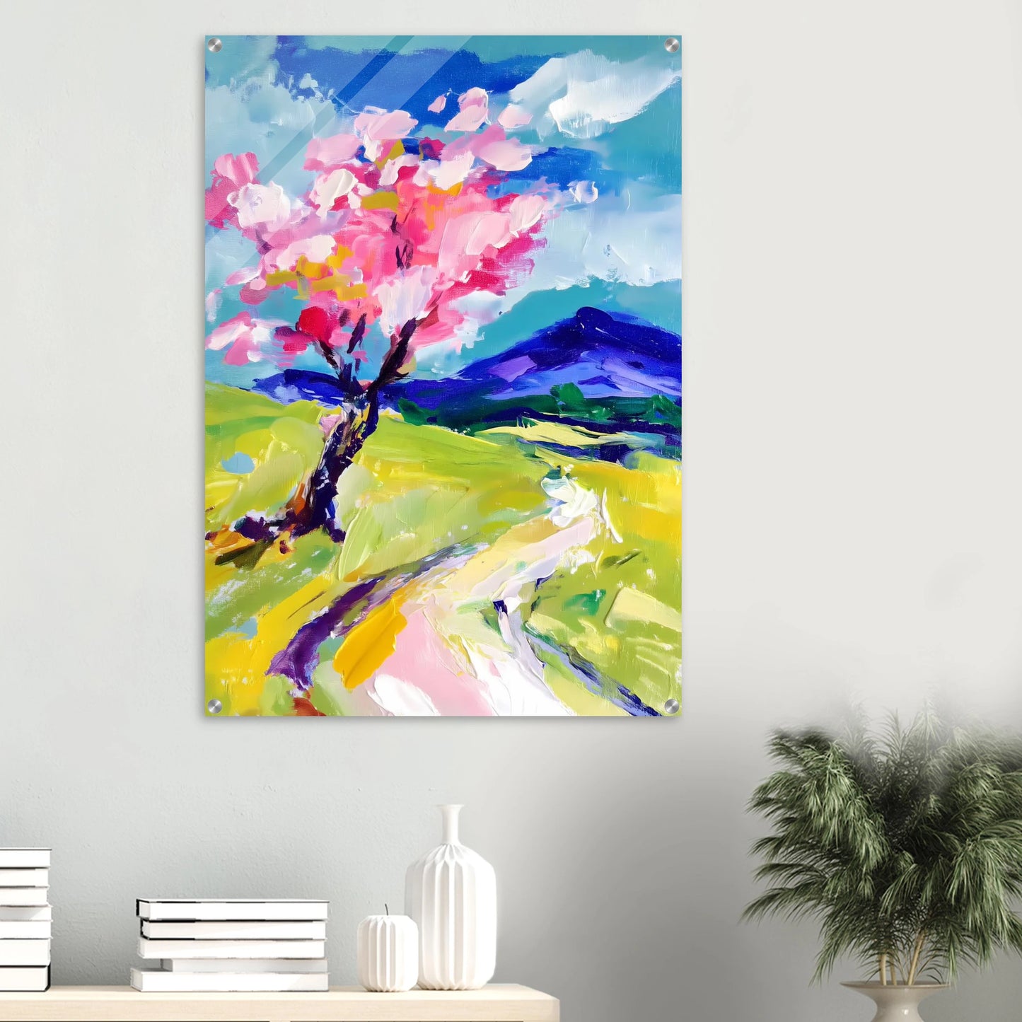 L'Arbre en Fleurs — tableau plexiglas — vue 6 — art mural STNCL