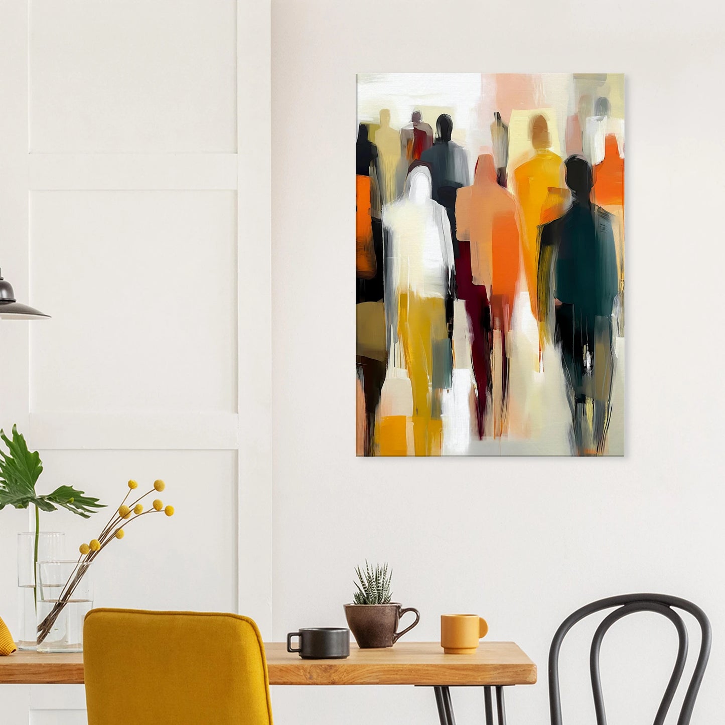 Foule Silencieuse — tableau sur toile — vue 8 — art mural STNCL