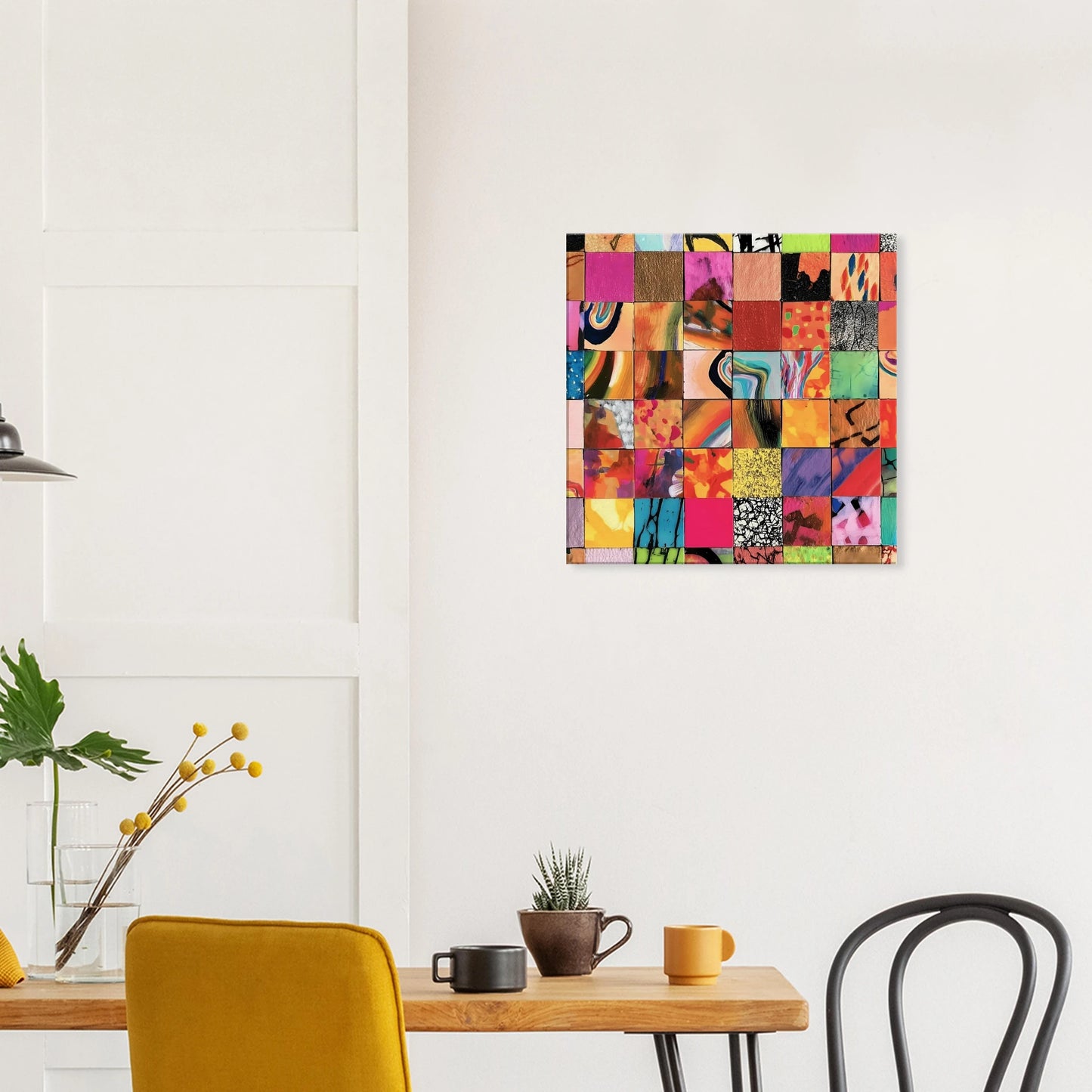 Damier des Matières — tableau sur toile — vue 7 — art mural STNCL