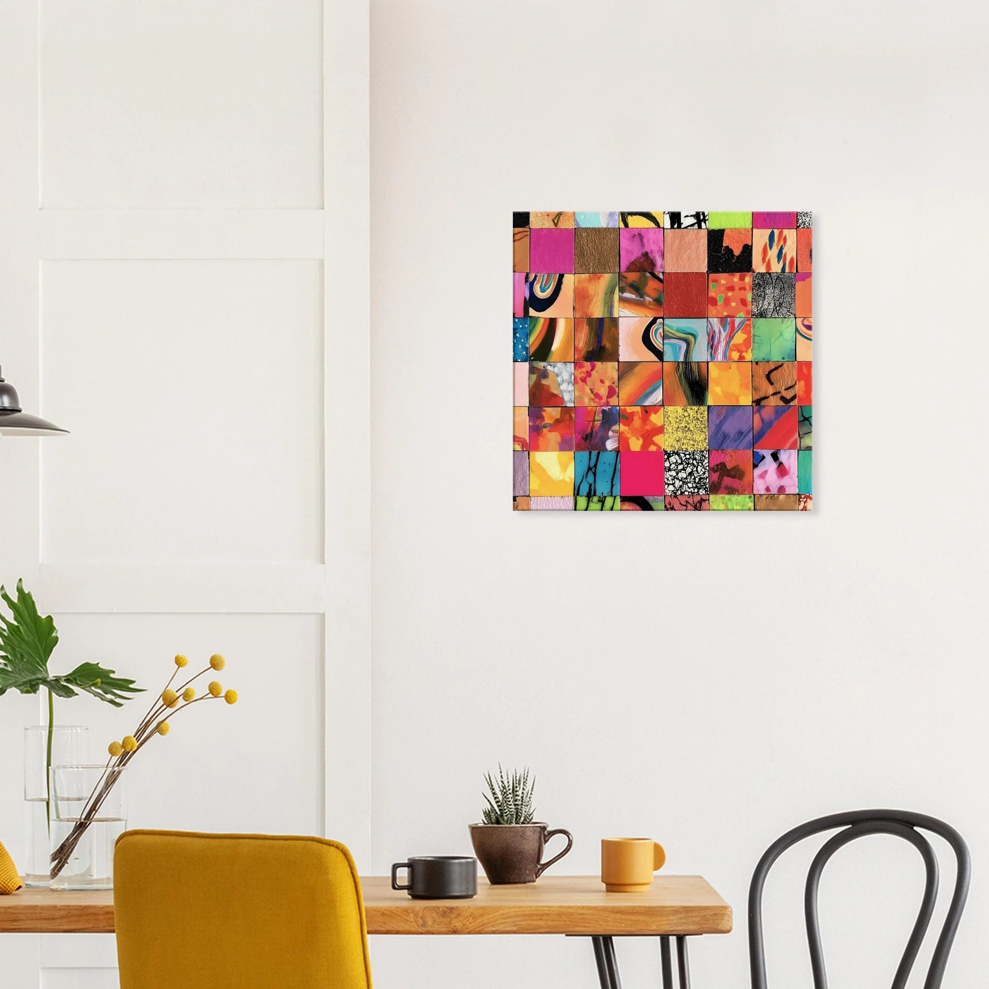 Damier des Matières — tableau sur toile — vue 7 — art mural STNCL