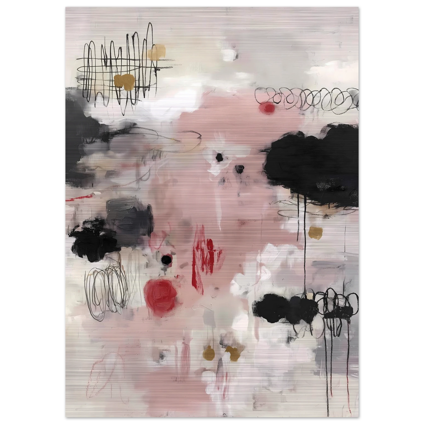 Murmure Poudré — tableau aluminium — vue 4 — art mural STNCL
