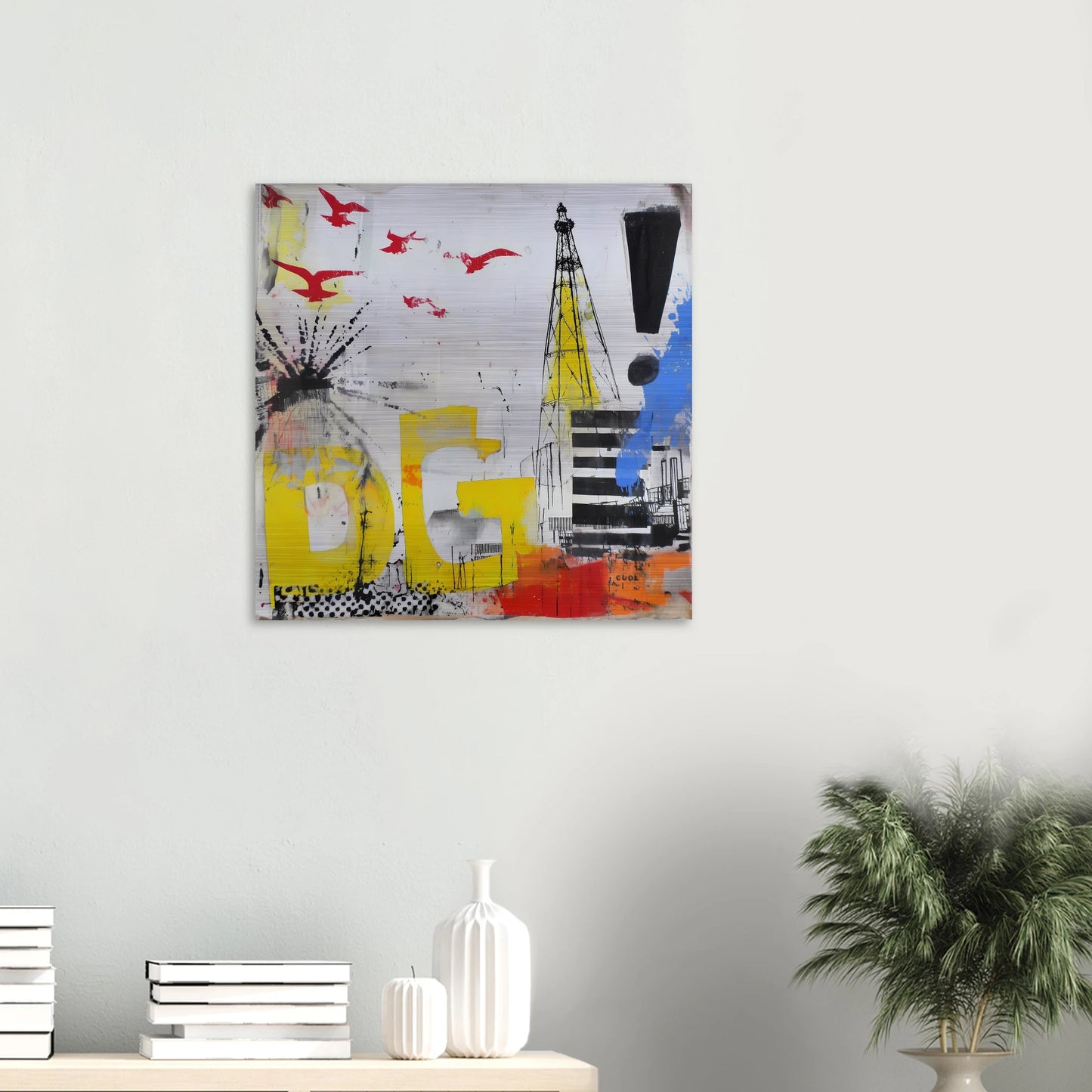 Le Grand Cri — tableau aluminium — vue 5 — art mural STNCL