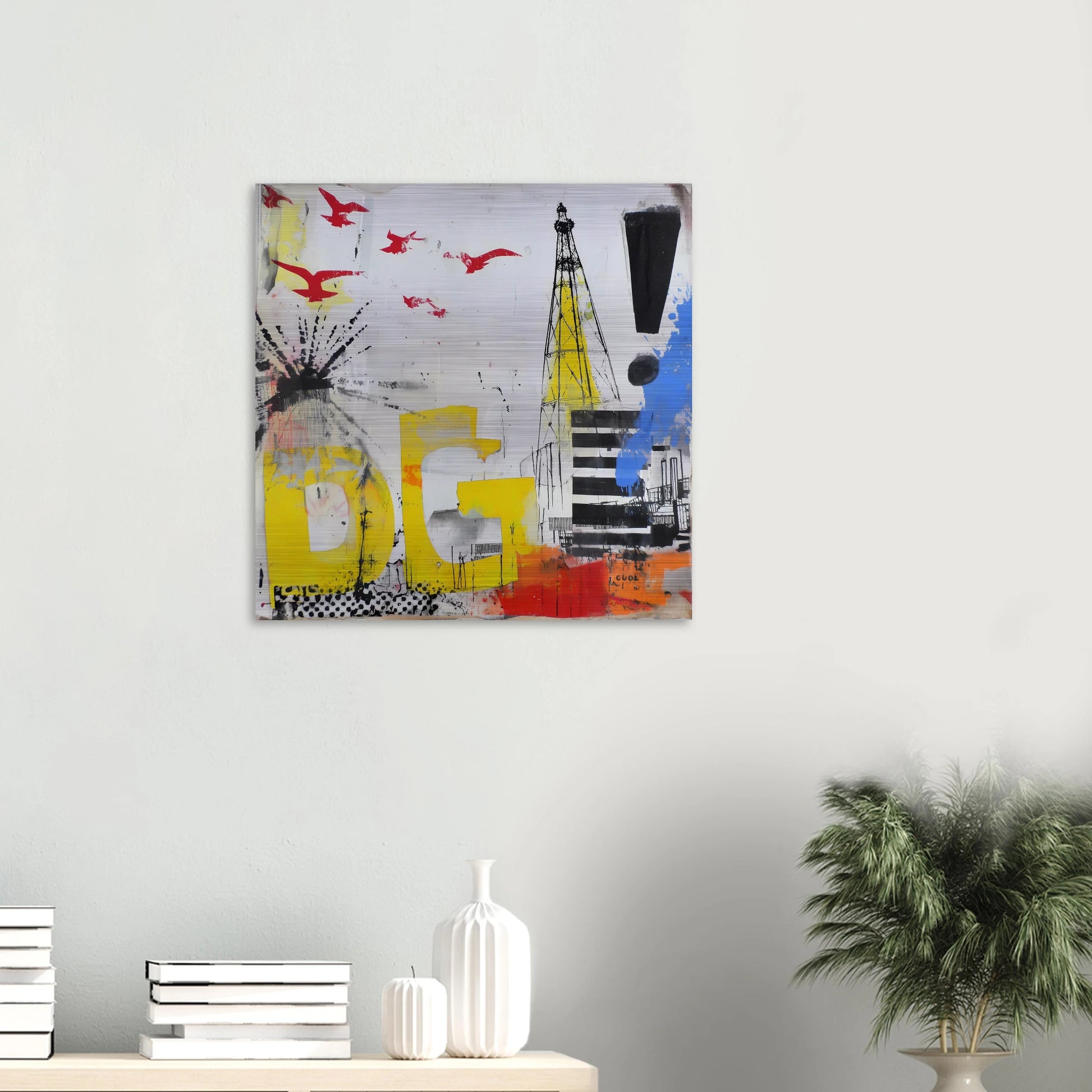 Le Grand Cri — tableau aluminium — vue 5 — art mural STNCL