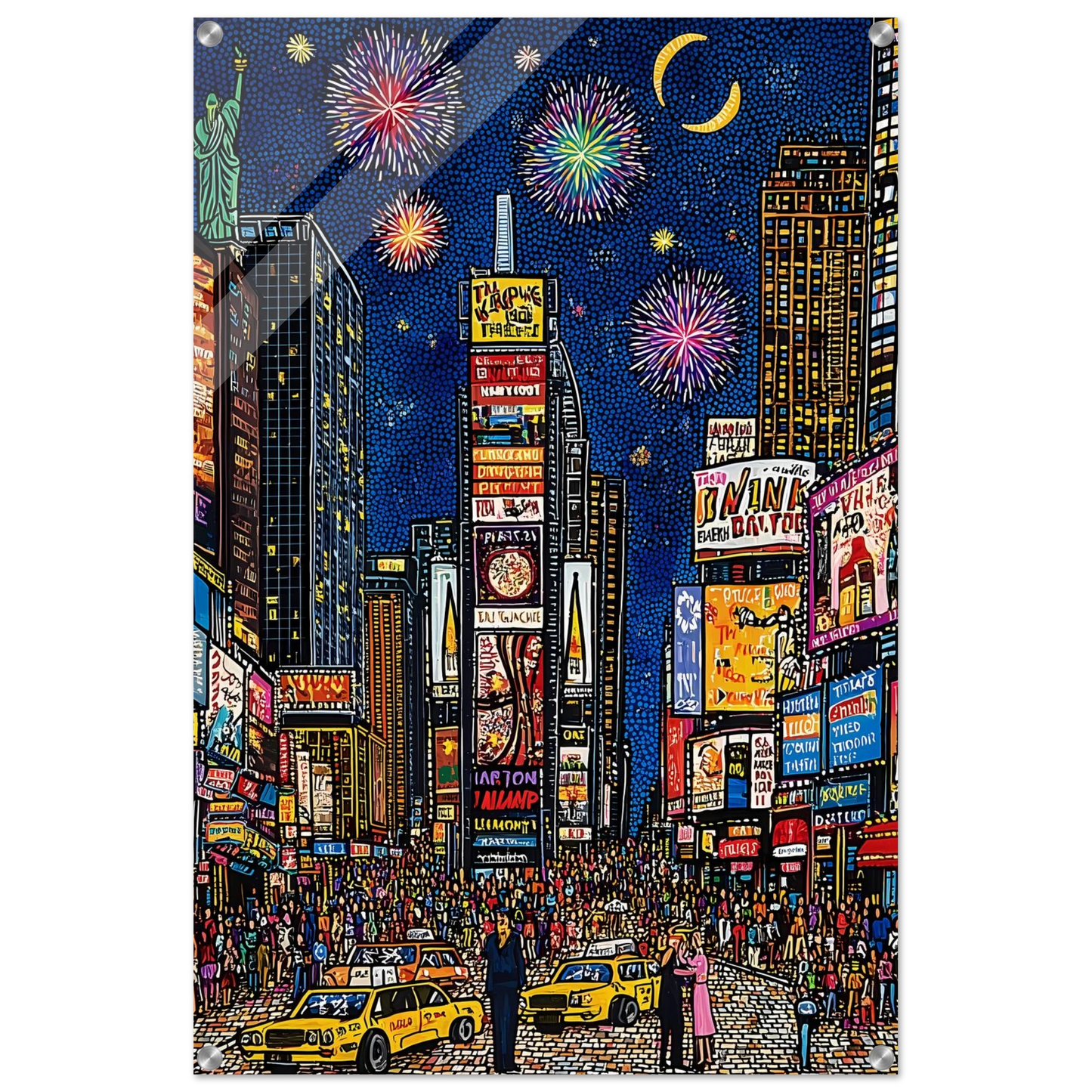 New York en Fête — tableau plexiglas — vue 5 — art mural STNCL