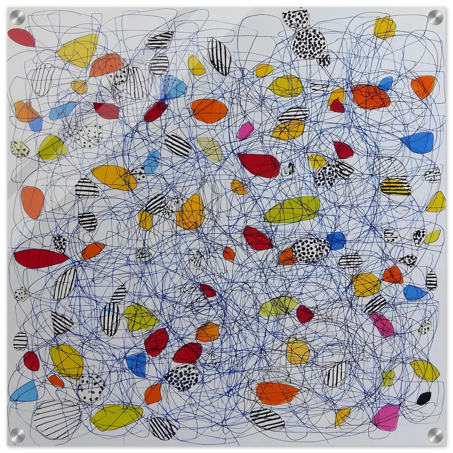 Pelote et Galets — tableau plexiglas — art mural STNCL