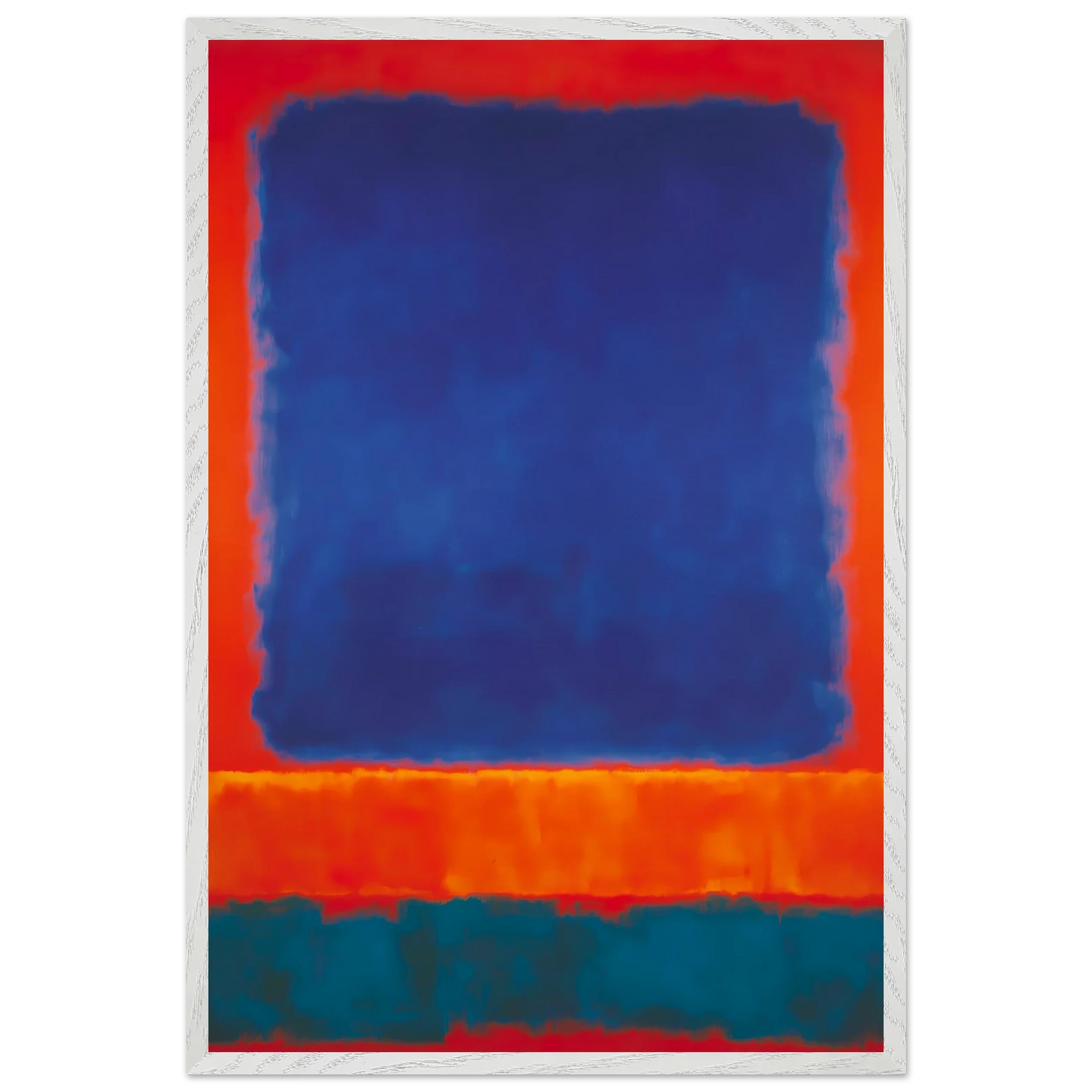 Bleu en Apesanteur — tableau encadré bois — vue 7 — art mural STNCL