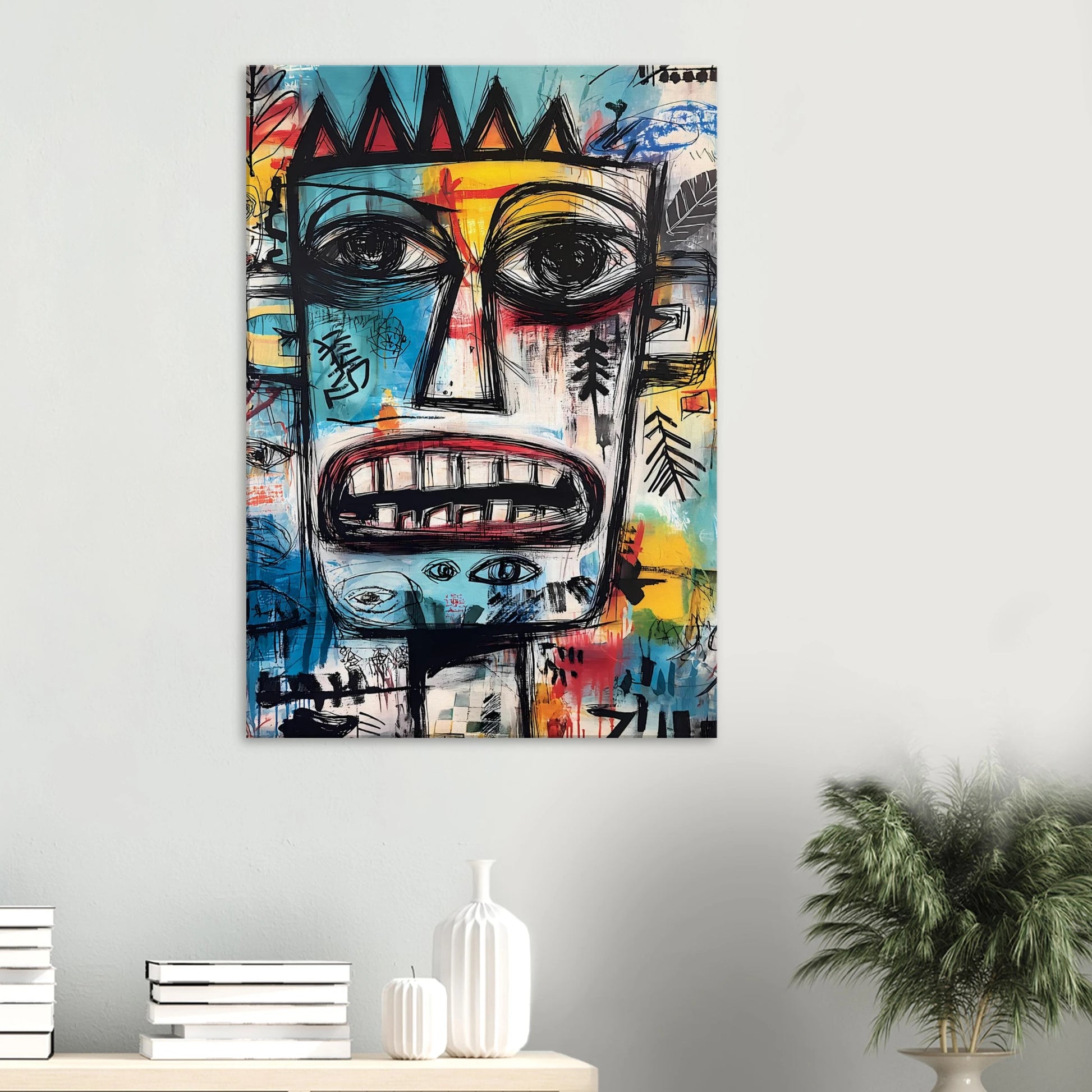 Roi Primitif — tableau sur toile — vue 6 — art mural STNCL