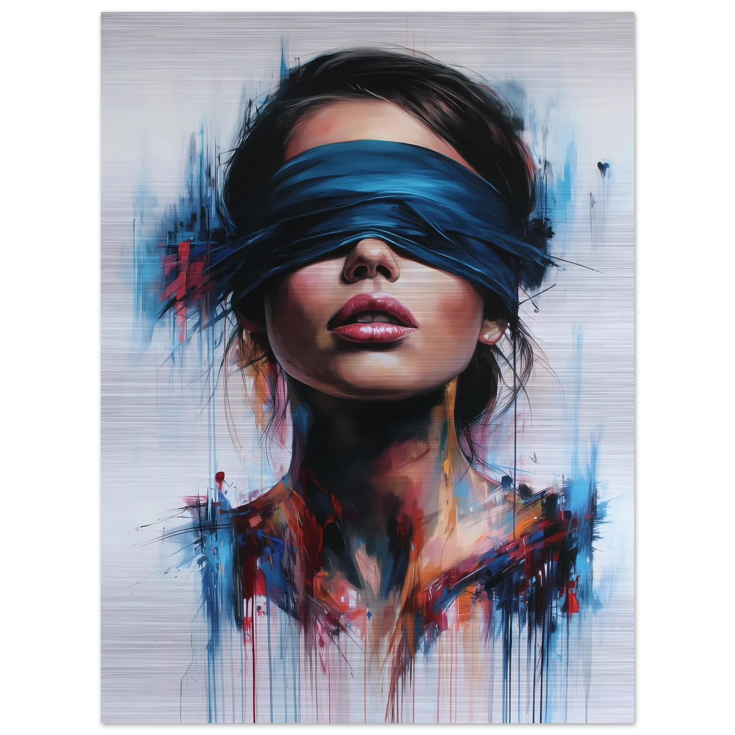 Sous le Bandeau — tableau aluminium — vue 5 — art mural STNCL