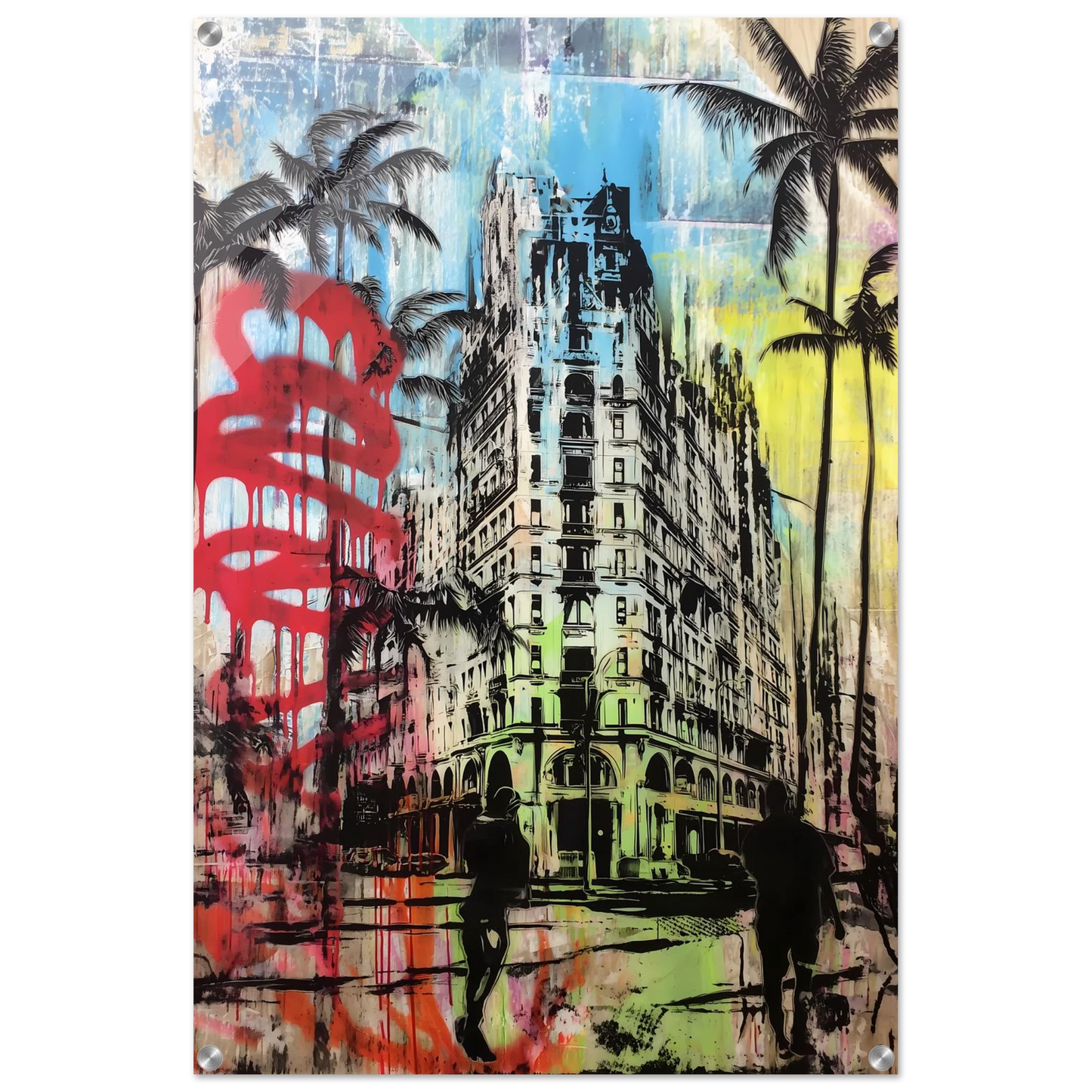 Tropique de Béton — tableau plexiglas — vue 5 — art mural STNCL
