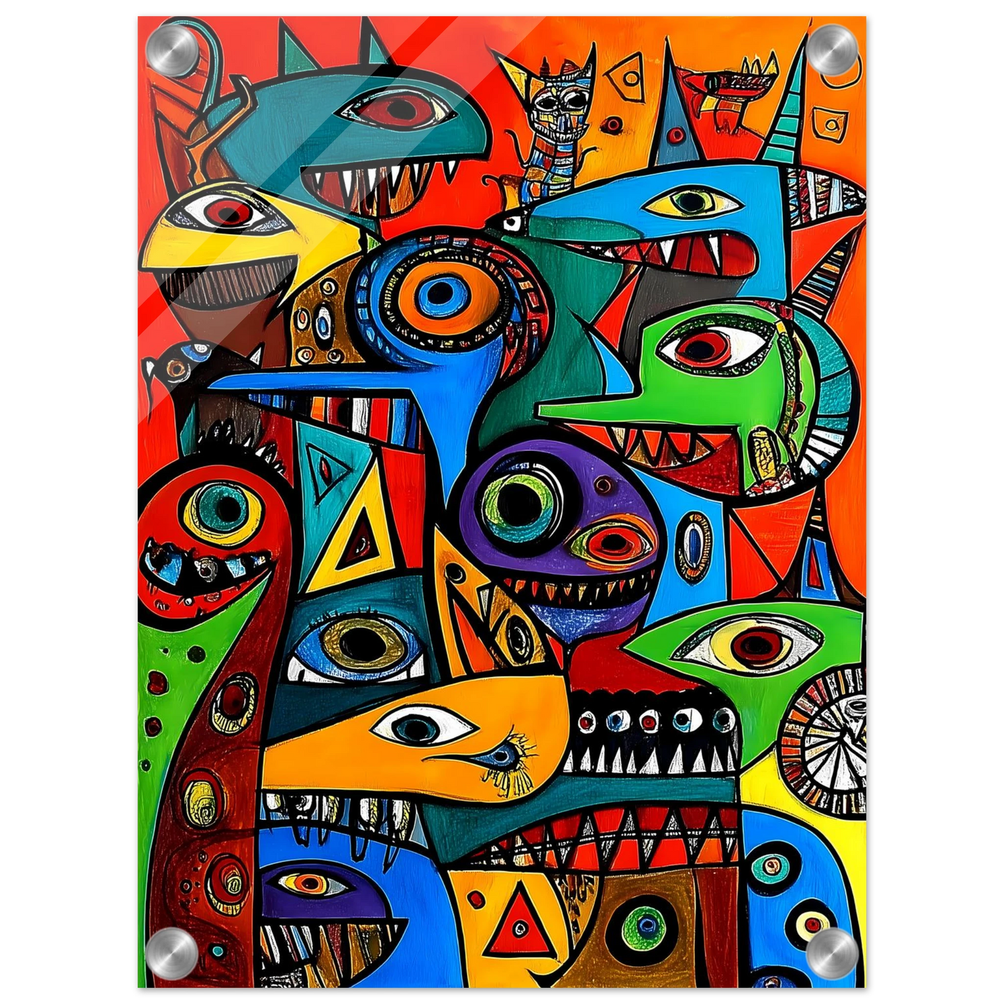 Prolifération — tableau plexiglas — vue 3 — art mural STNCL