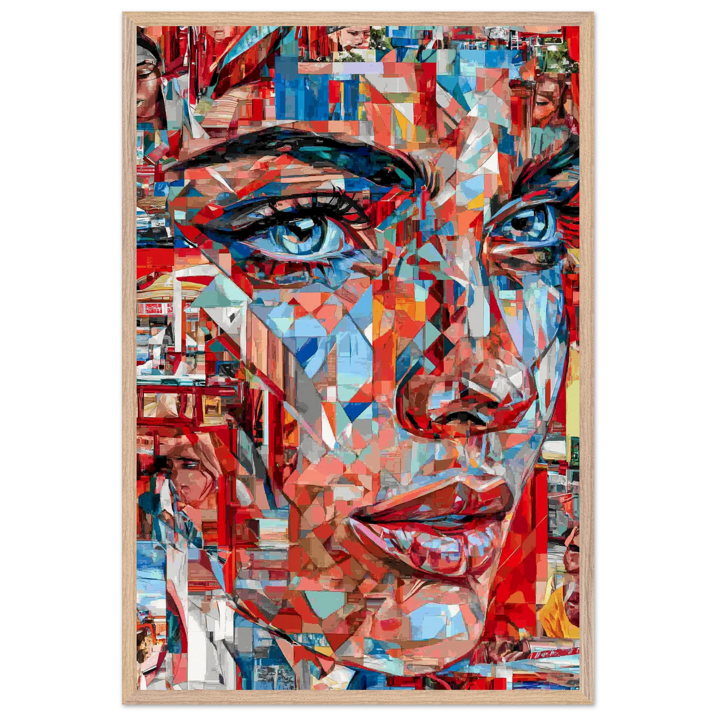 Éclats de Femme — tableau encadre bois — vue 14 — art mural STNCL