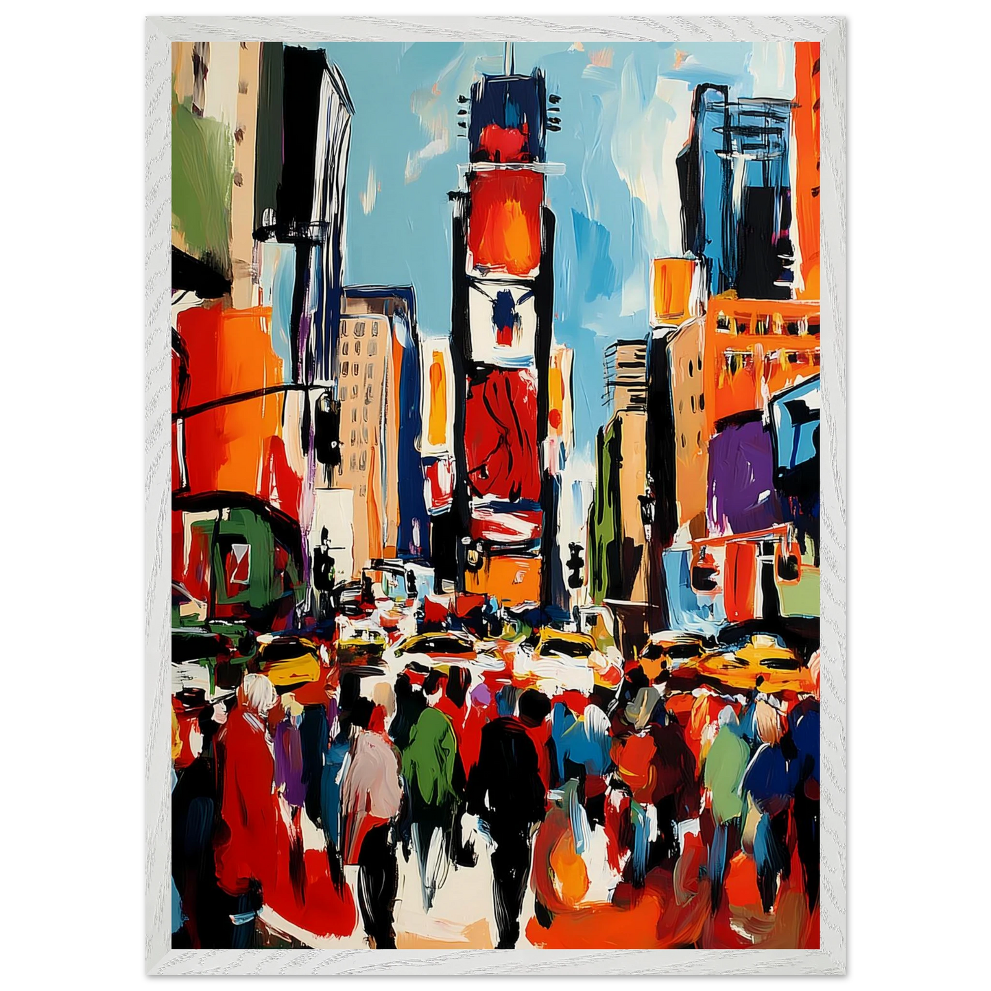 Manhattan en Mouvement — tableau encadre bois — vue 11 — art mural STNCL
