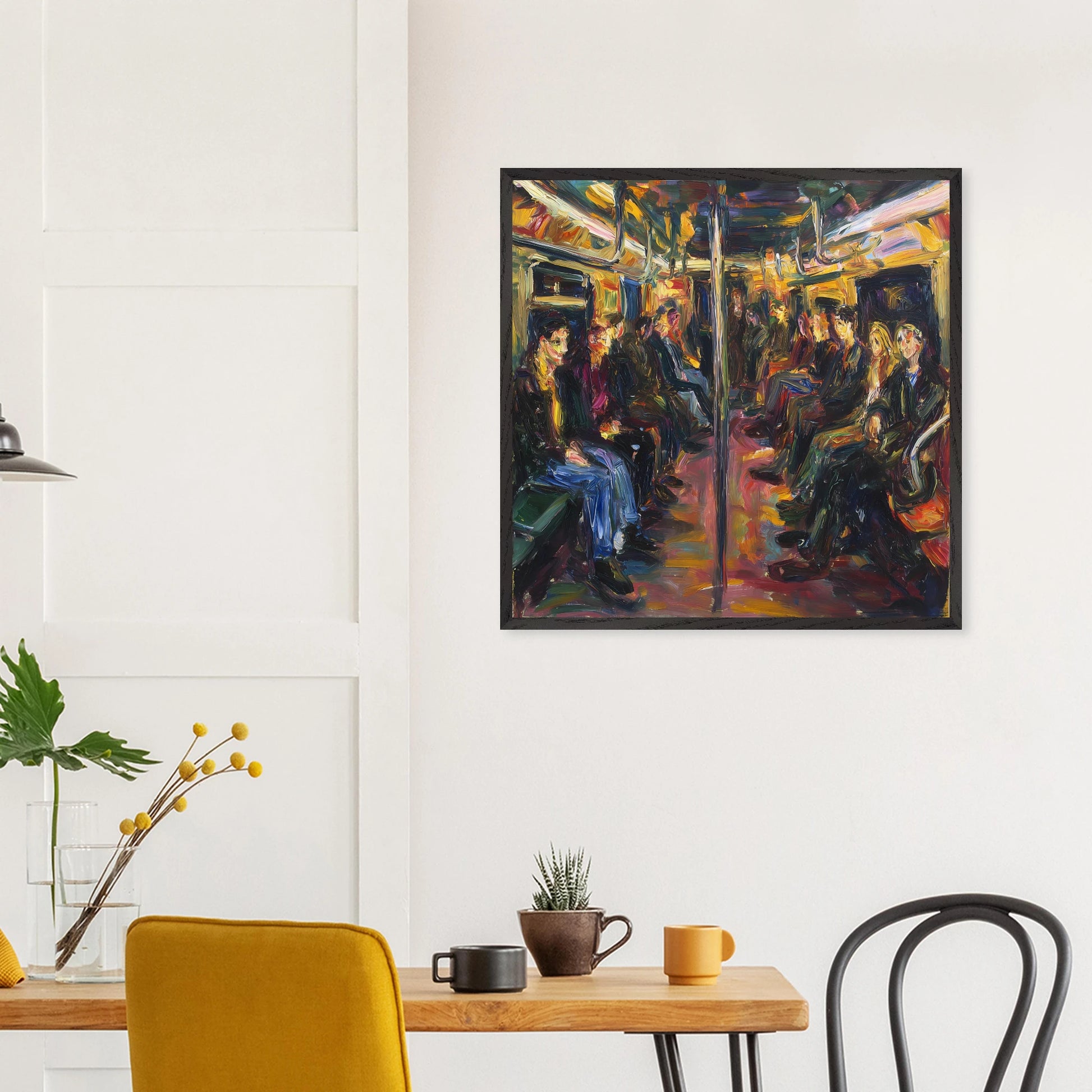 Rame du Soir — tableau encadré bois — vue 15 — art mural STNCL