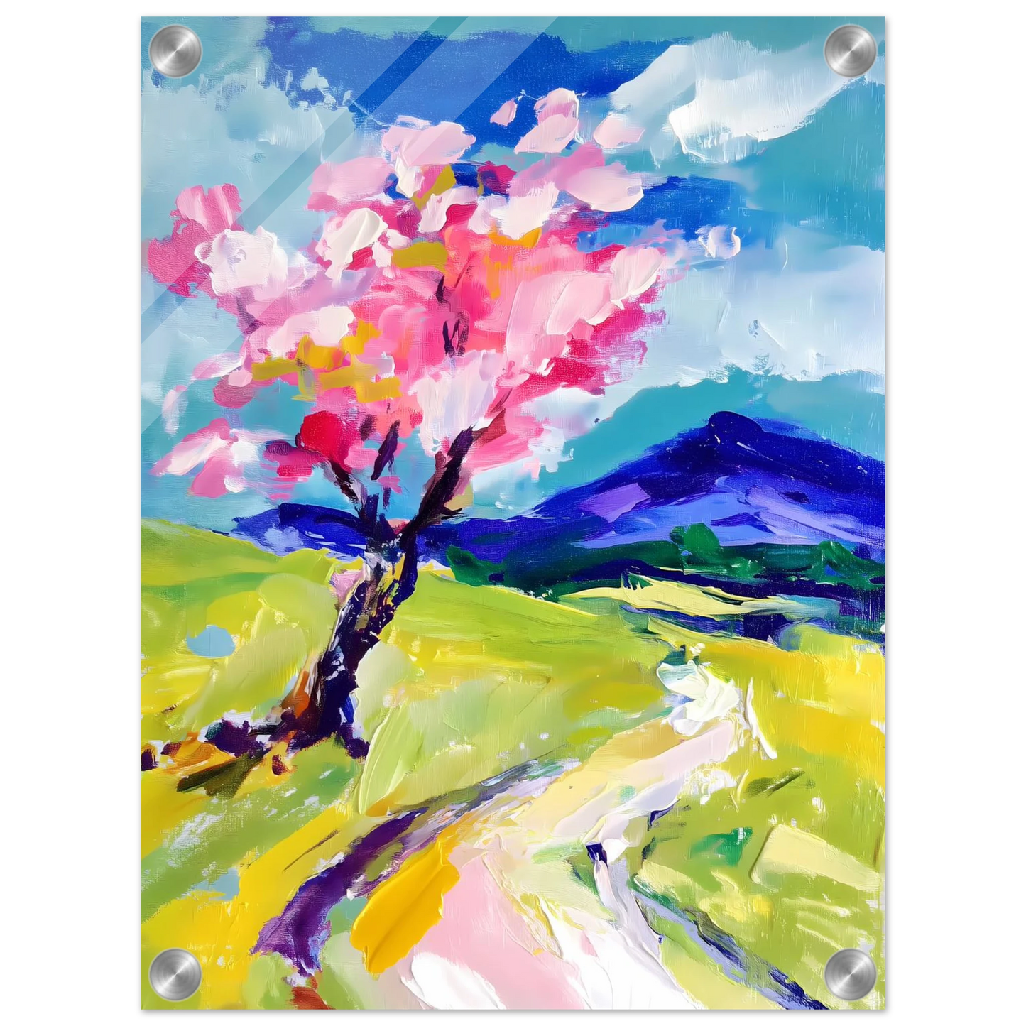 L'Arbre en Fleurs — tableau plexiglas — vue 3 — art mural STNCL