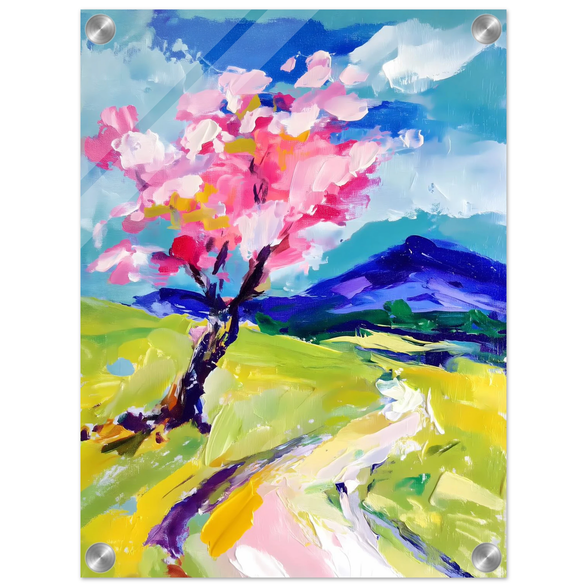 L'Arbre en Fleurs — tableau plexiglas — vue 3 — art mural STNCL