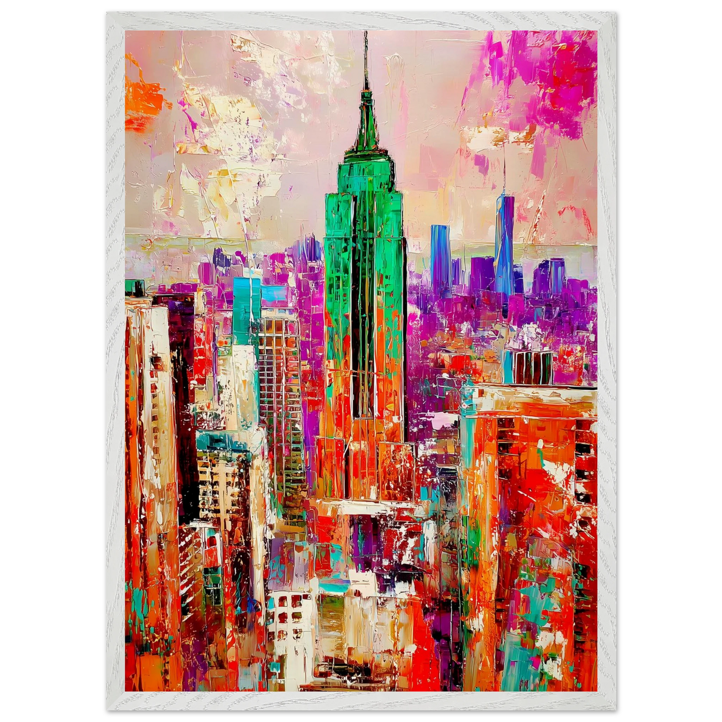 New York en Couleurs — tableau encadre bois — vue 11 — art mural STNCL
