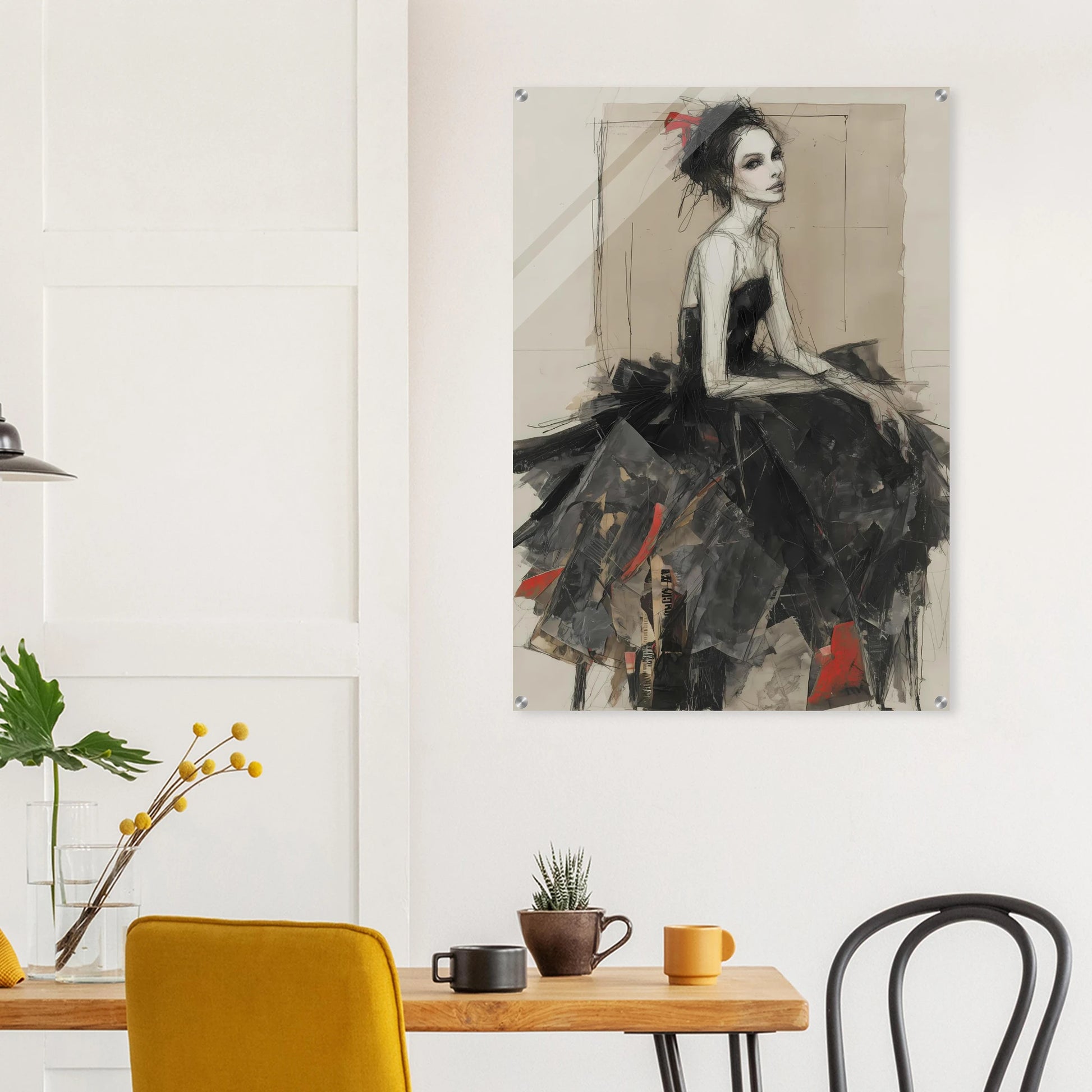 Robe de Fragments — tableau plexiglas — vue 8 — art mural STNCL