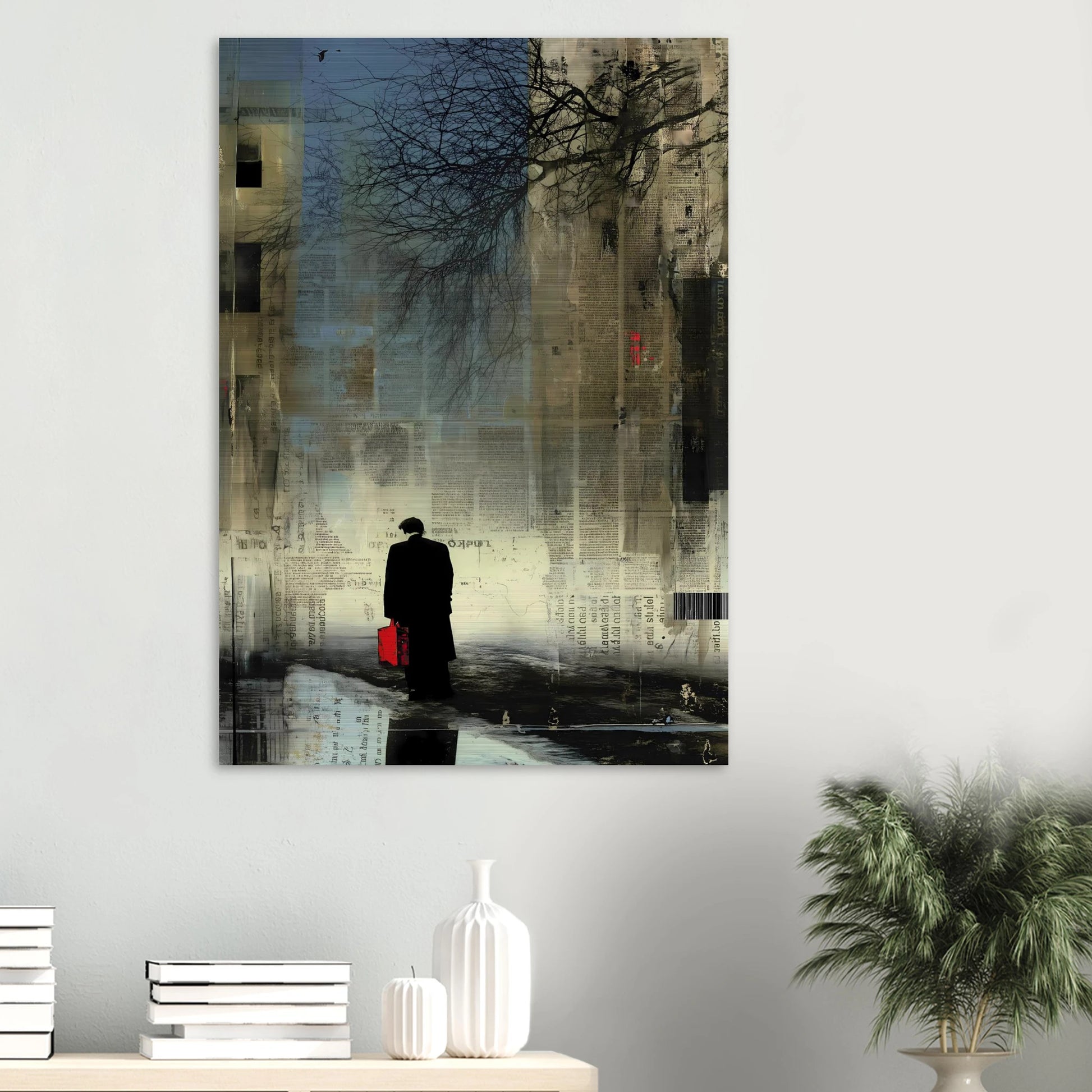 La Valise Rouge — tableau aluminium — vue 6 — art mural STNCL