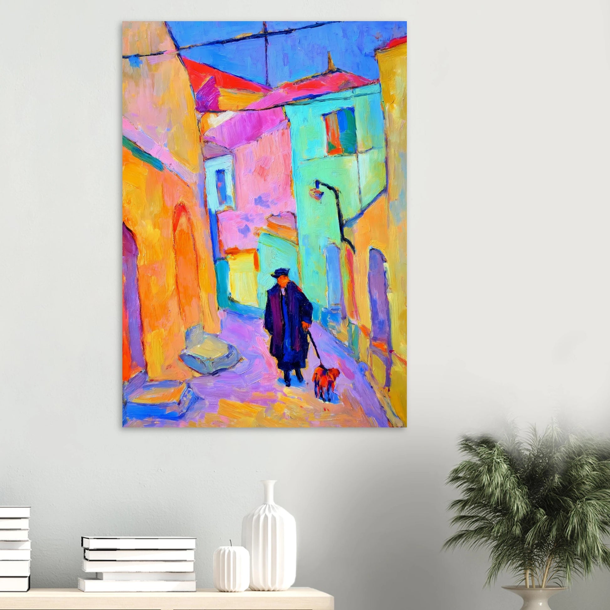 Le Promeneur en Bleu — affiche d'art — vue 6 — art mural STNCL