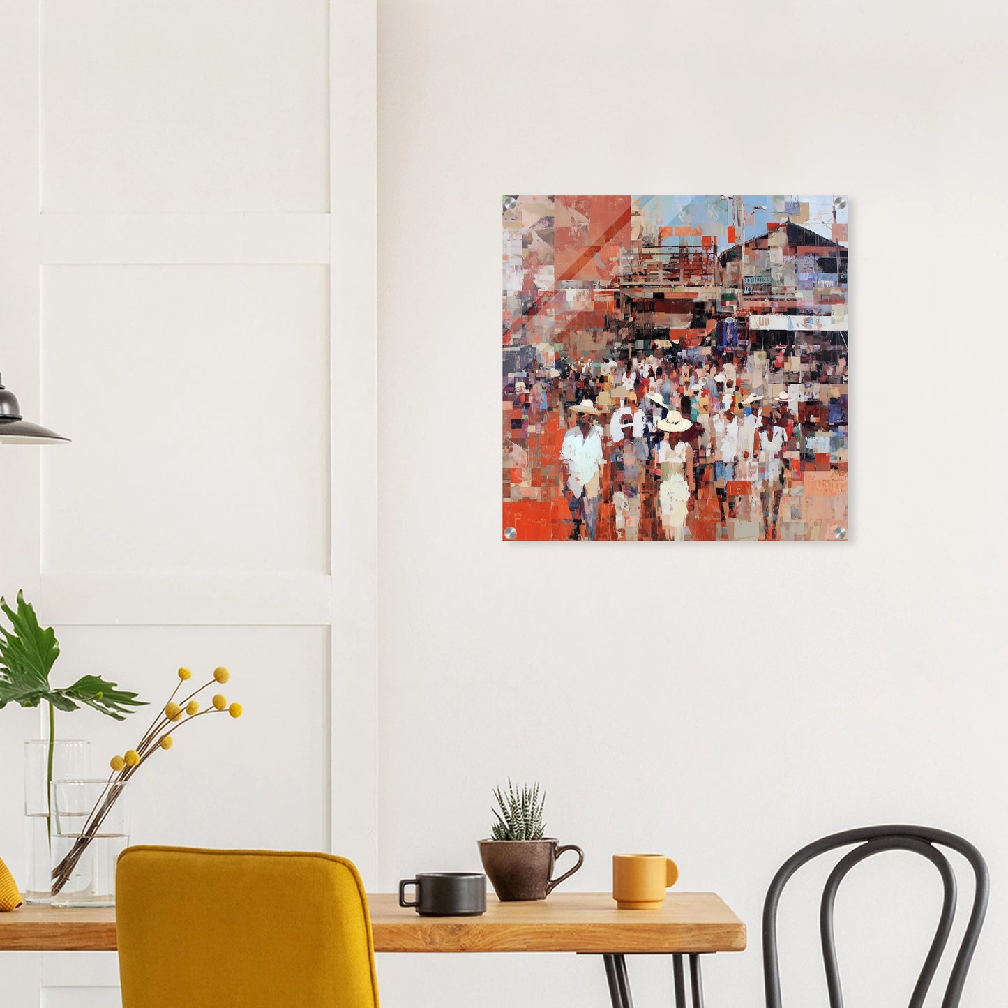 Marché en Couleurs — tableau plexiglas — vue 7 — art mural STNCL