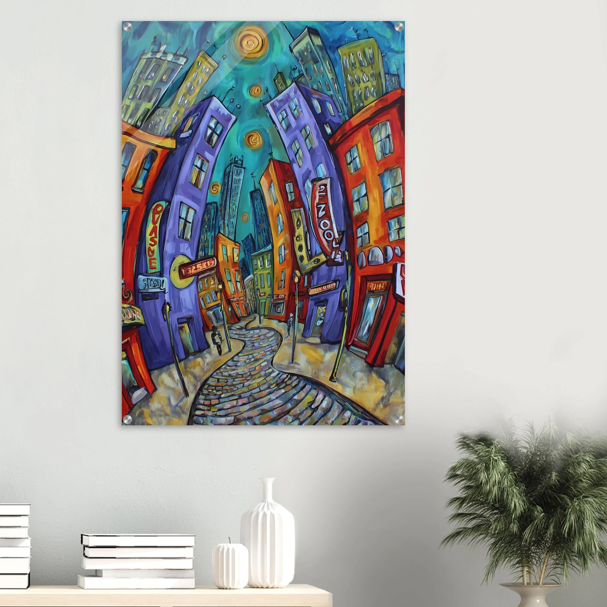 Ville Tourbillon — tableau plexiglas — vue 6 — art mural STNCL