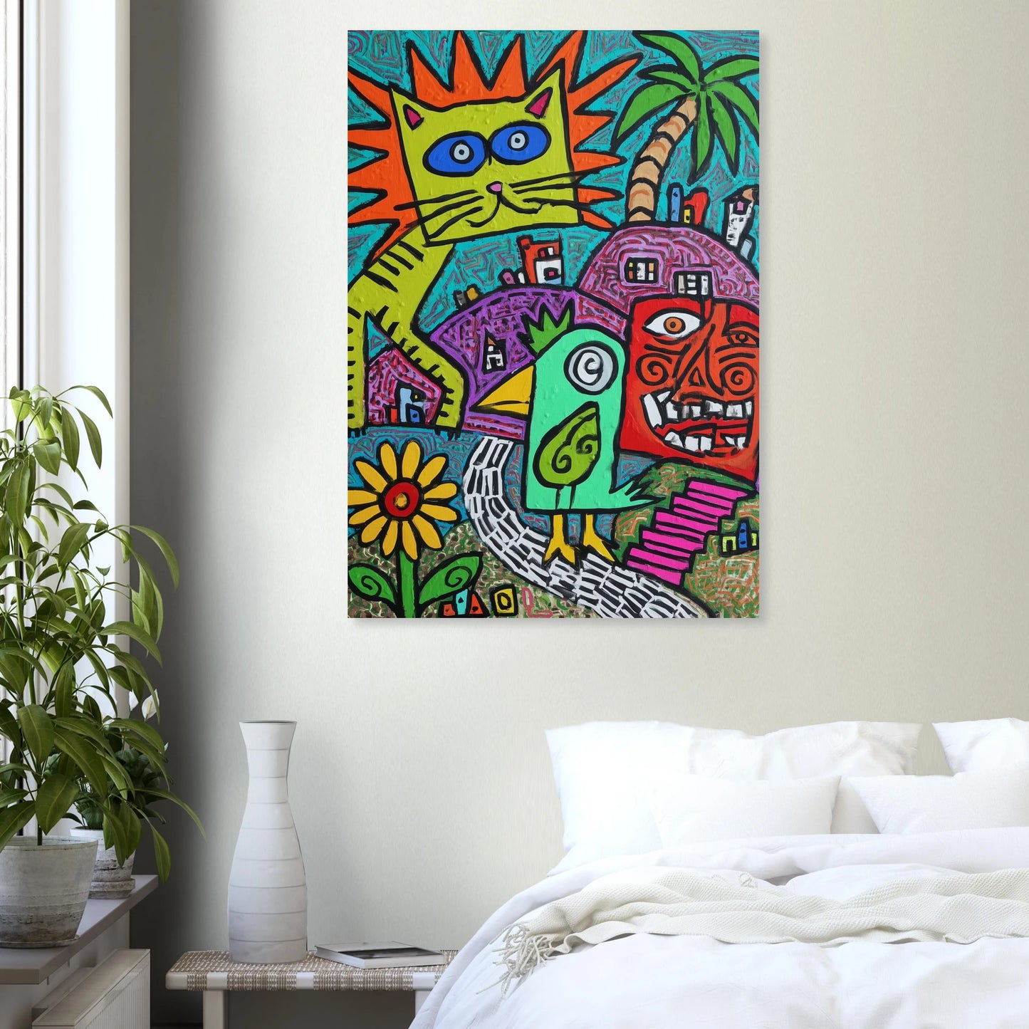 La Fête du Chat Solaire — affiche d'art — vue 7 — art mural STNCL