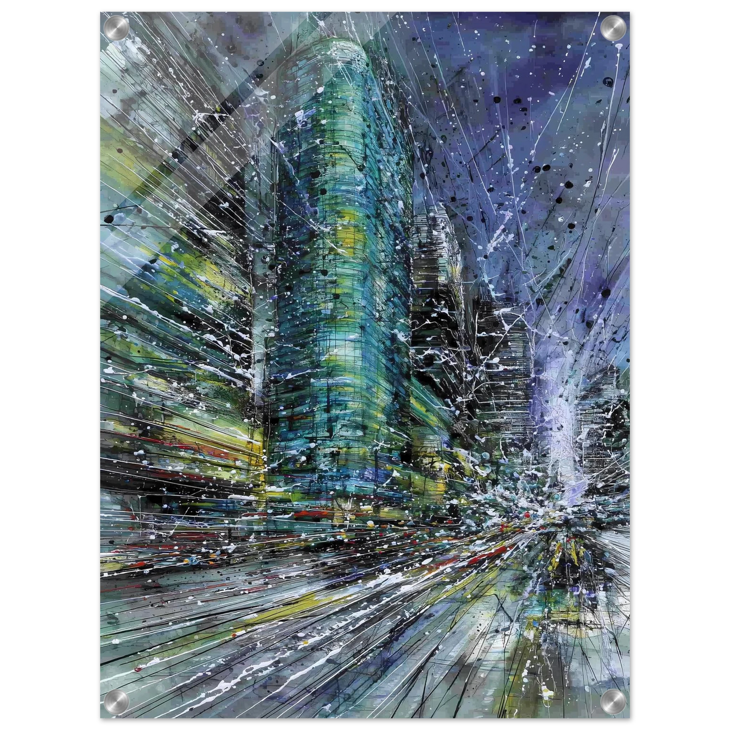 Vertige de la Cité — tableau plexiglas — vue 4 — art mural STNCL