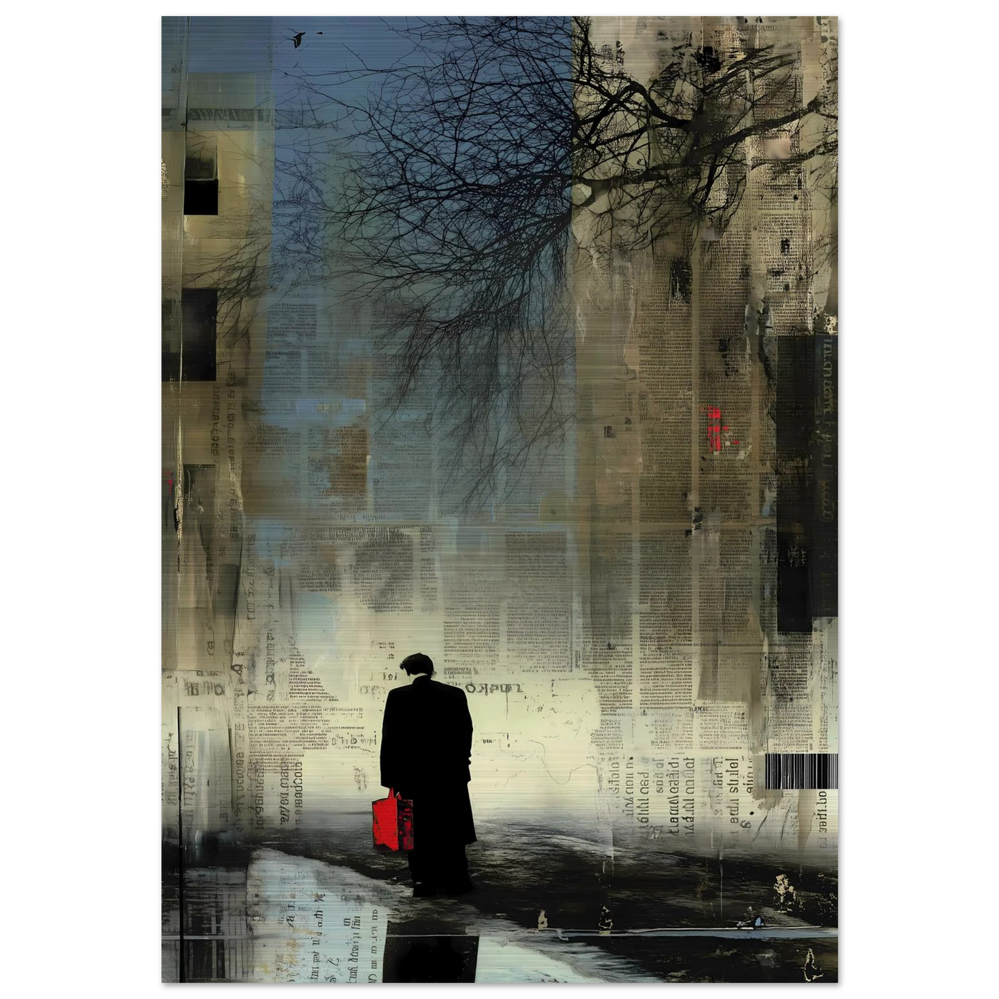 La Valise Rouge — tableau aluminium — art mural STNCL