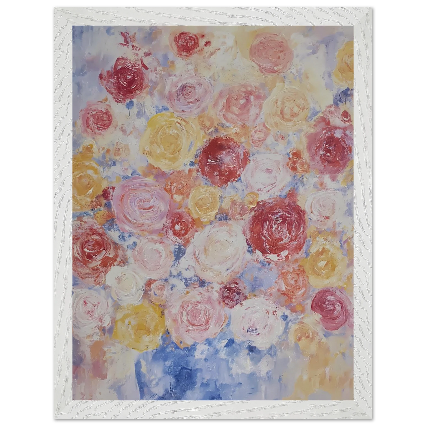 Brassée de Roses — tableau encadré bois — vue 9 — art mural STNCL