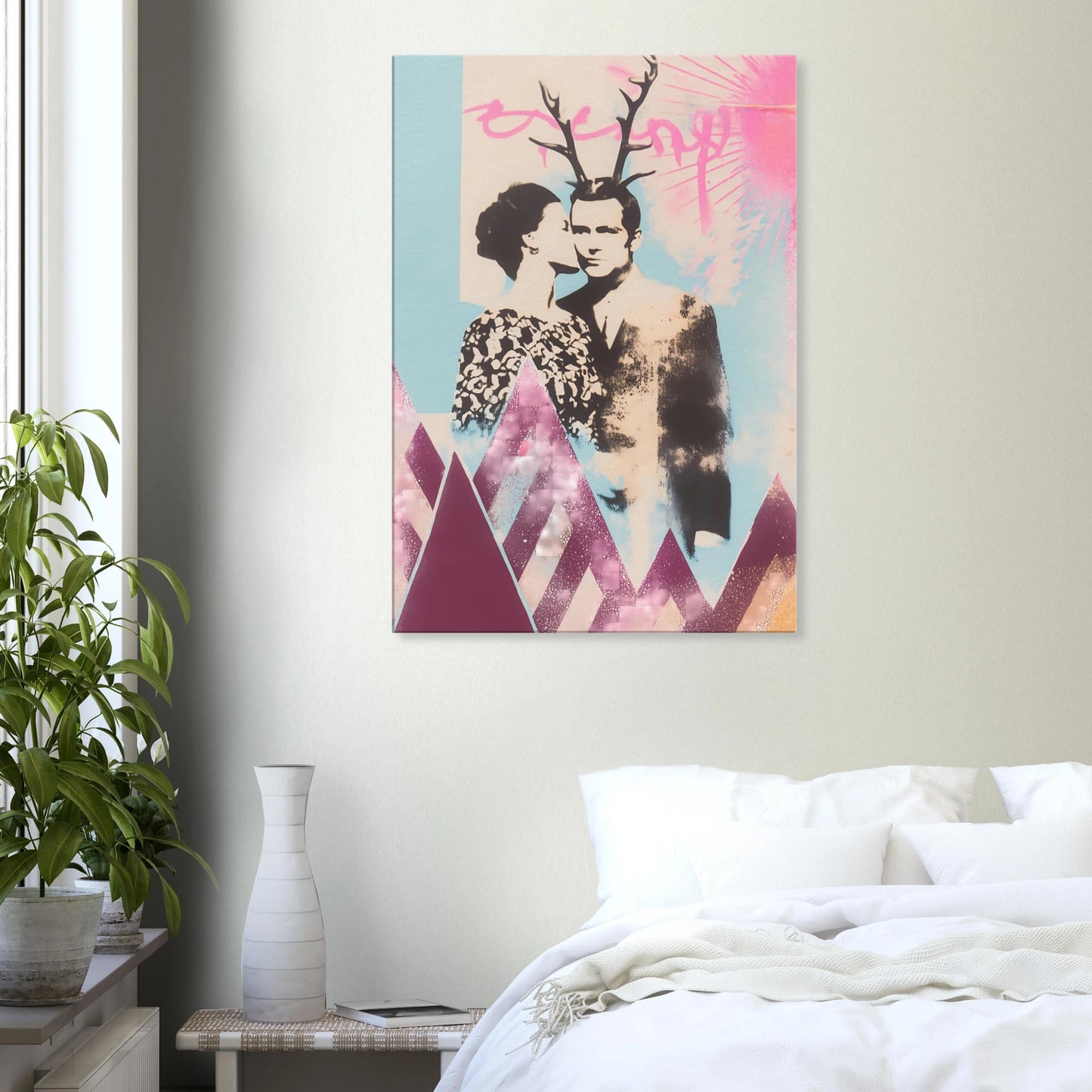 Le Couple aux Bois — tableau sur toile — vue 7 — art mural STNCL