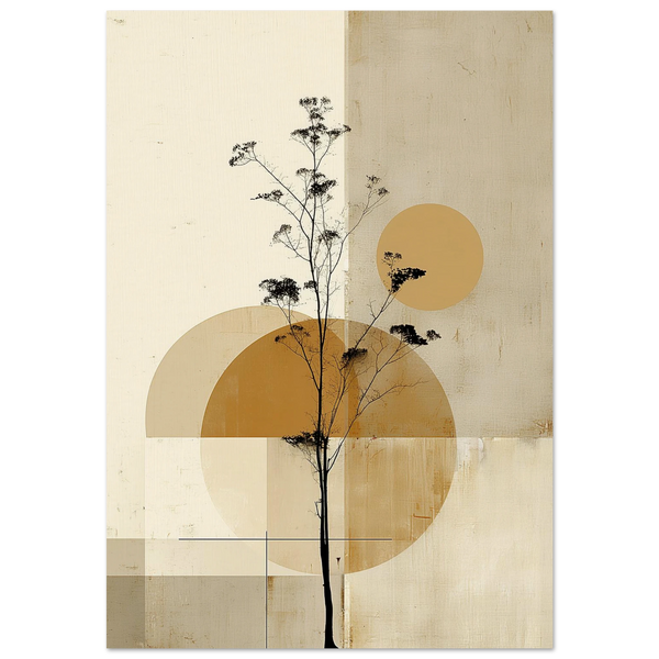Árbol con Círculos Dorados