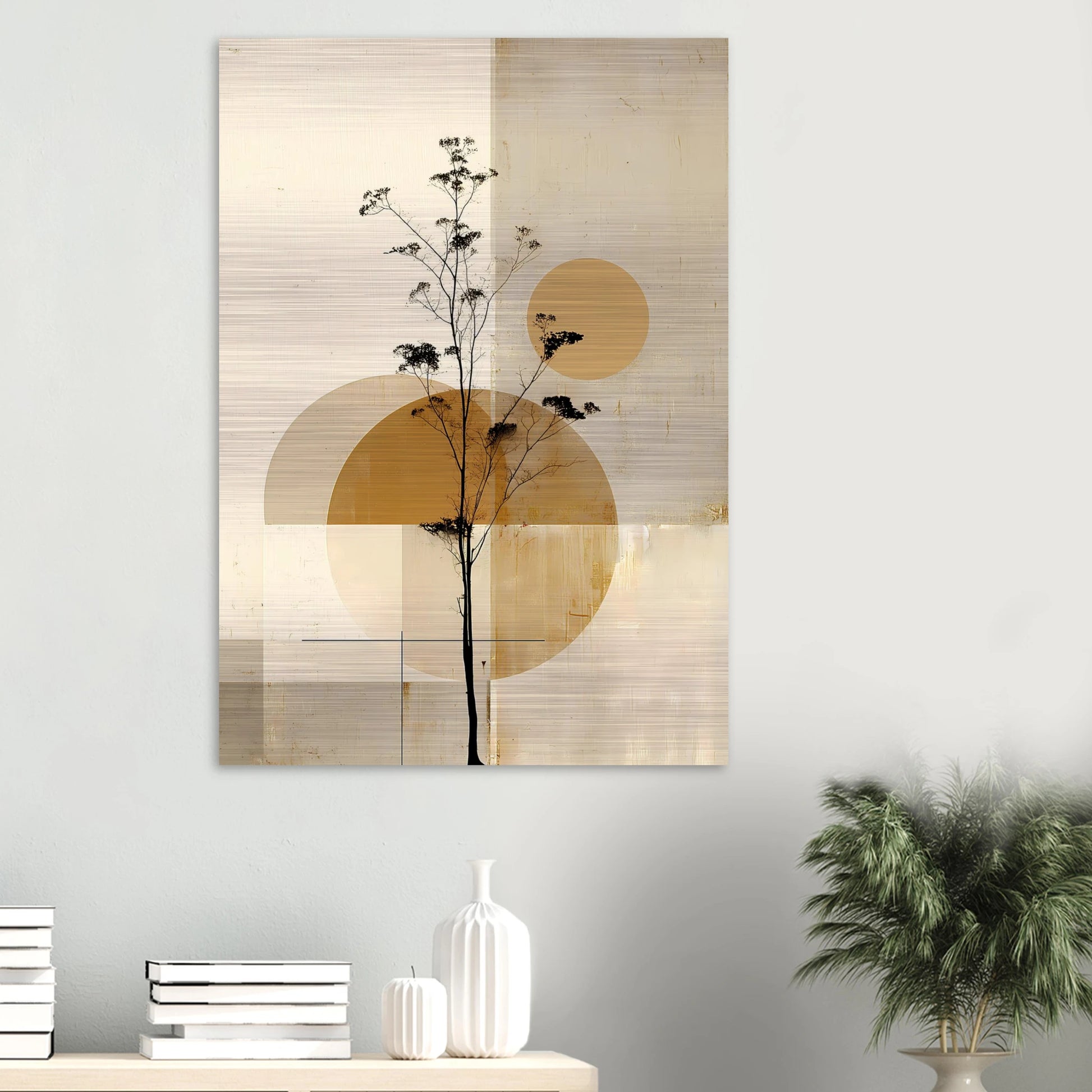 Silhouette au Clair de Lune — tableau aluminium — vue 6 — art mural STNCL