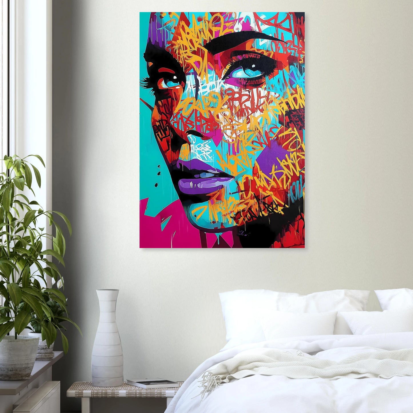 Lettres sur le Visage — affiche d'art — vue 7 — art mural STNCL