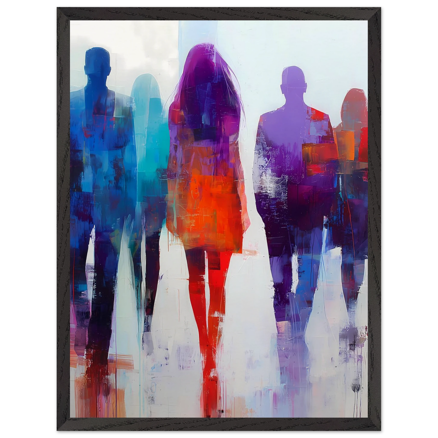 Présences Lumineuses — tableau encadré bois — vue 15 — art mural STNCL