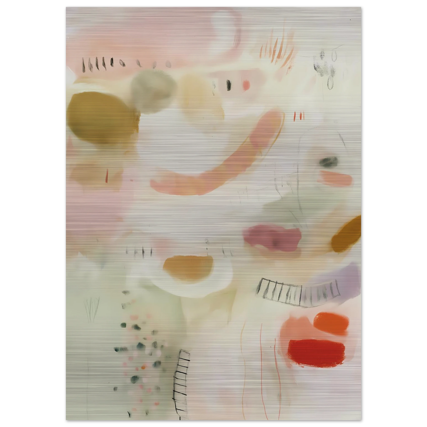 Murmures Pastel — tableau aluminium — vue 4 — art mural STNCL
